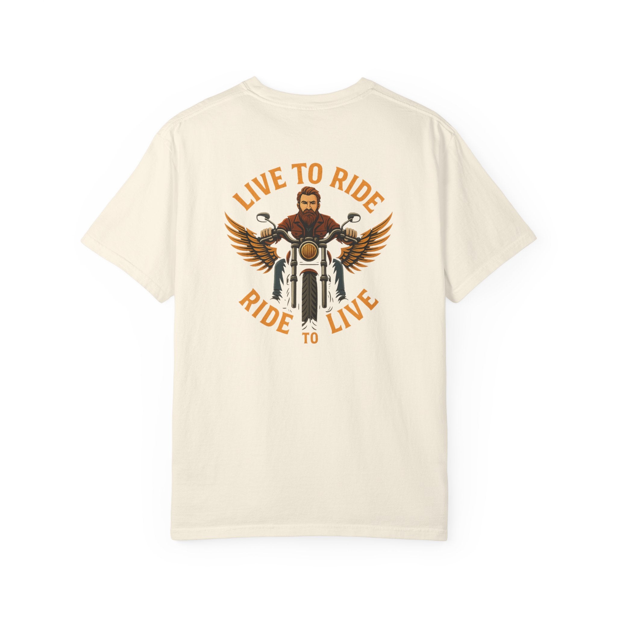 Live to Ride Ride to Live Biker T-Shirt | Vintage Motorcycle Rider Graphic Tee | Gift for Bikers | 4 colors - 100% cotton