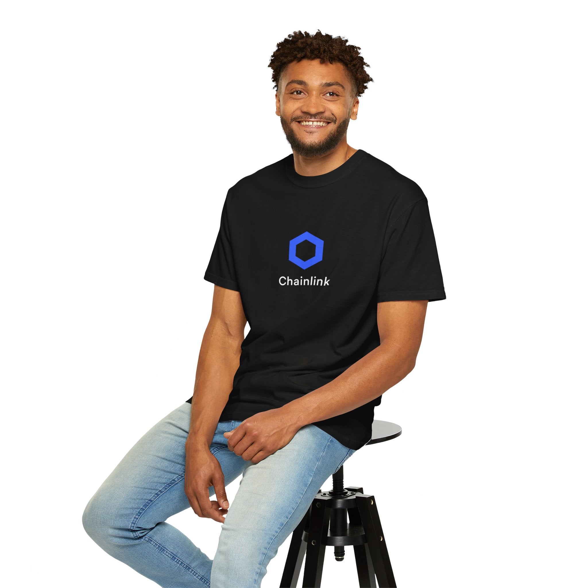 Chainlink Crypto T-Shirt | Black Blockchain Tee for Web3 Traders | LINK Investor Gift | Crypto Enthusiast Apparel | 3 colors - 100% cotton