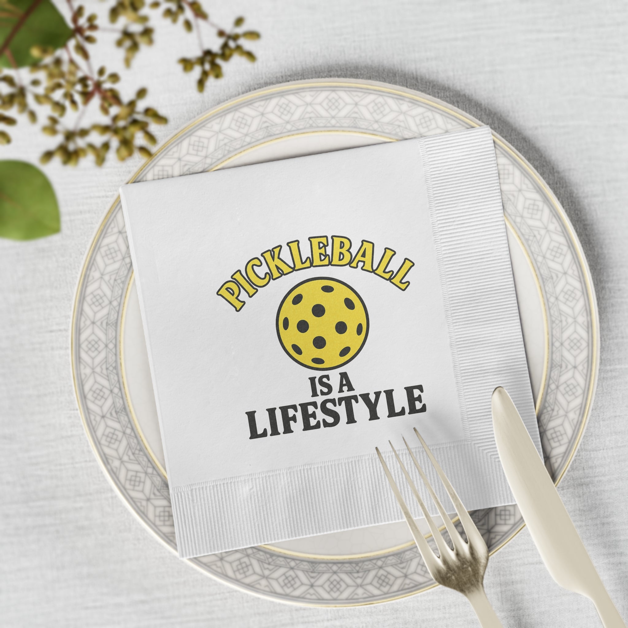 Pickleball Is a Lifestyle Napkins | Pickleball Party Napkins | Pickleball Decor | Pickleball Birthday Party | (50 or 100 Count) 2 sizes