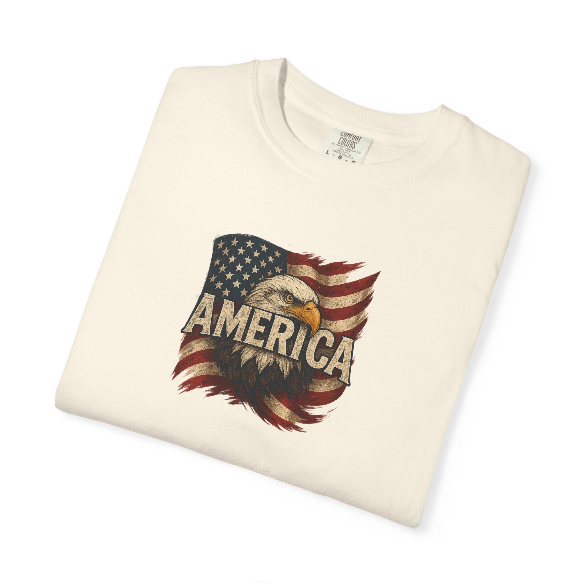 Bold American Eagle Patriotic Flag T-Shirt | Freedom Pride USA Tee | 3 colors - 100% cotton