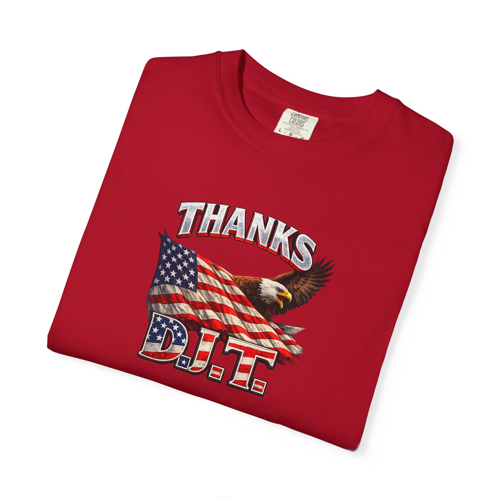 Thanks D.J.T. Tee | USA Pride Graphic TShirt | Freedom Lover Gift | Patriotic Apparel | 7 colors - 100% cotton