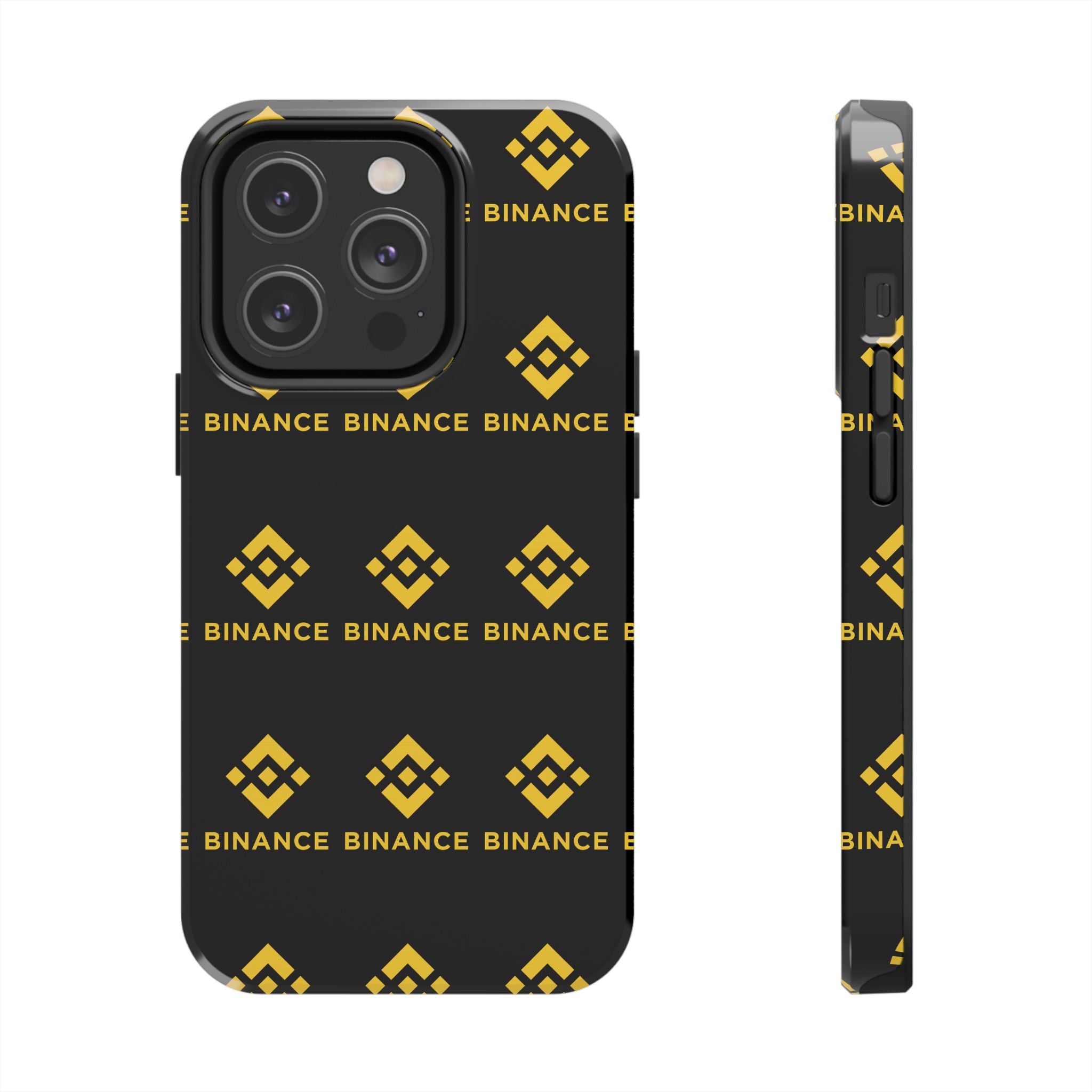 Binance Tough Phone Case | BNB Crypto Phone Case | iPhone and Samsung Case | Glossy Protective Cover | Binance Logo Case