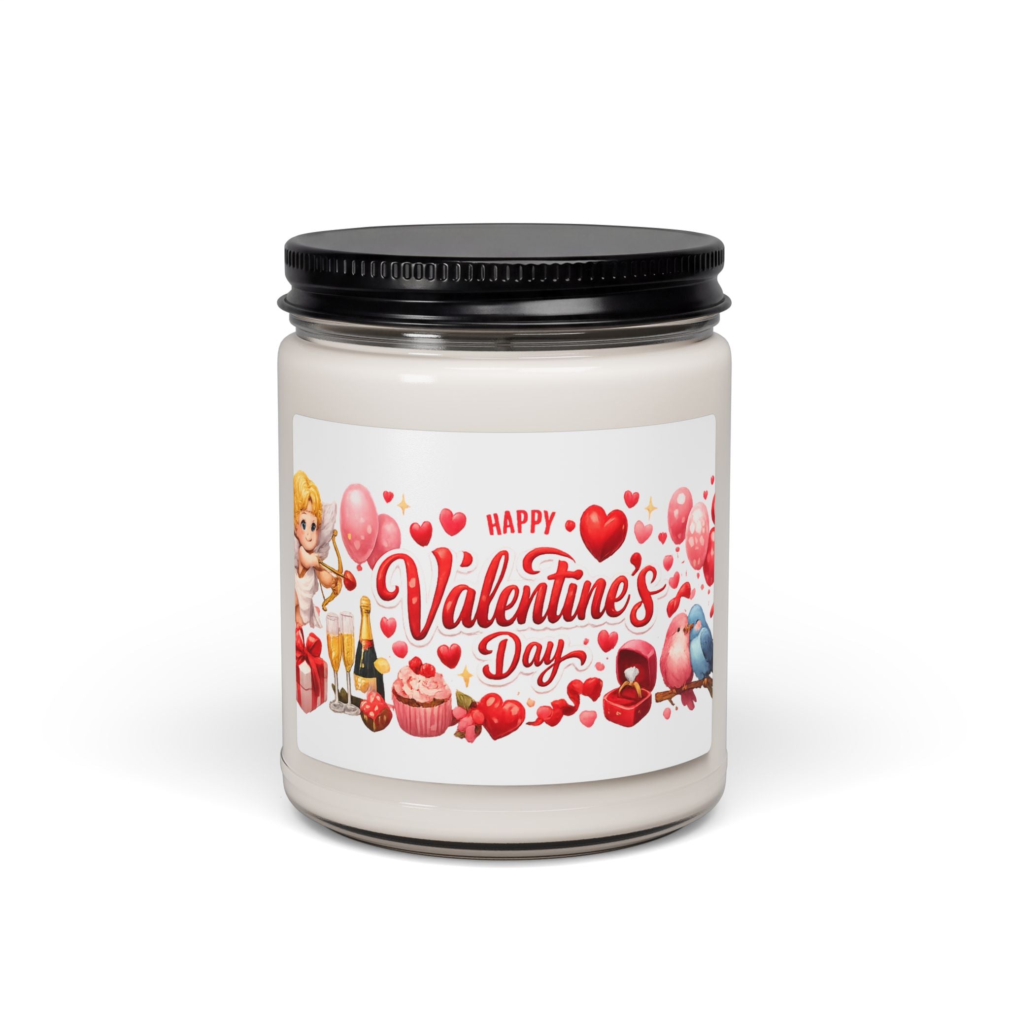 Valentine's Day Candle | Romantic Gift for Her or Him | Love Decor | Cozy Valentine Gift | Scented Soy Candle 9oz