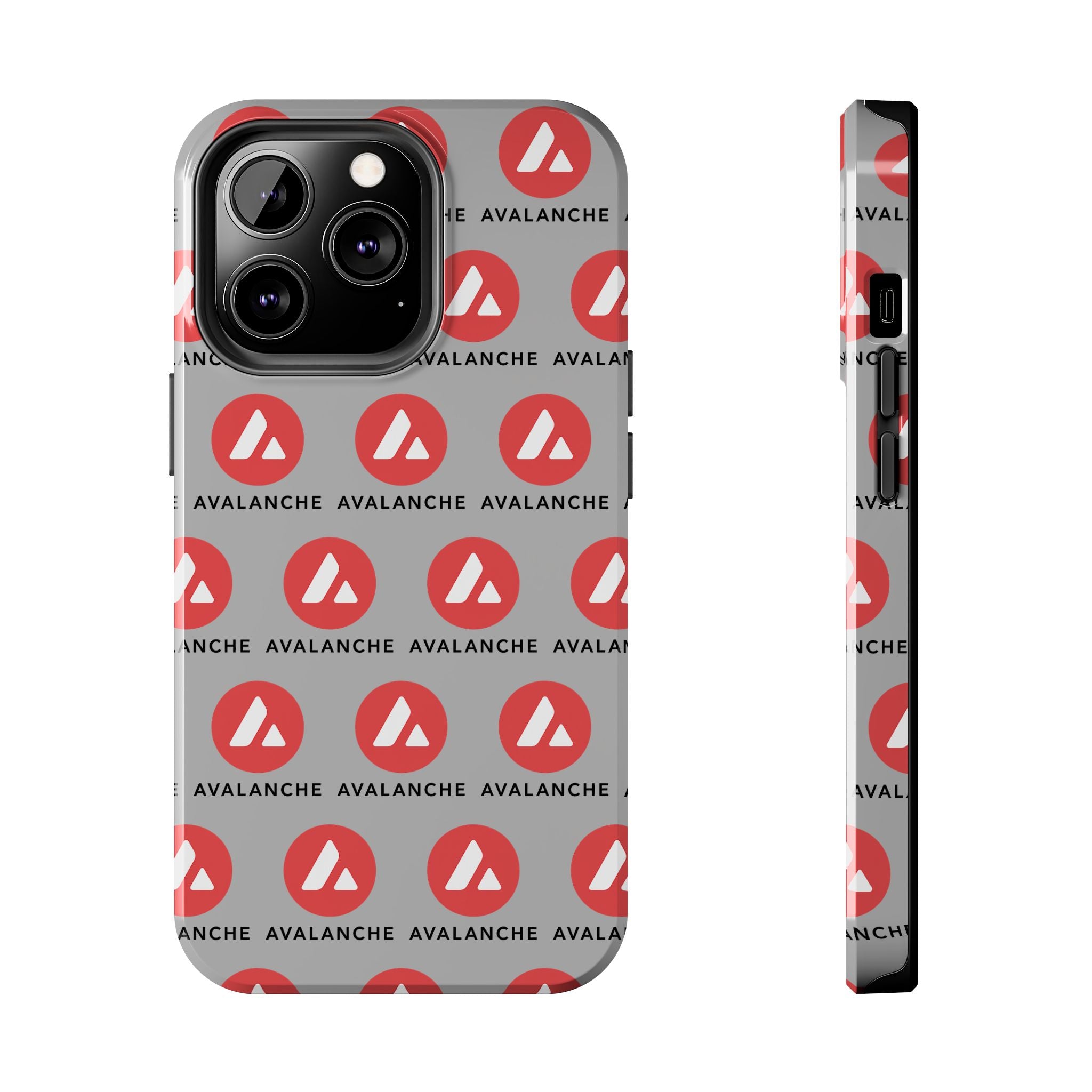 Avalanche Tough Phone Case | AVAX Crypto Phone Case | iPhone and Samsung Case | Glossy Protective Cover | Avalanche Logo Case