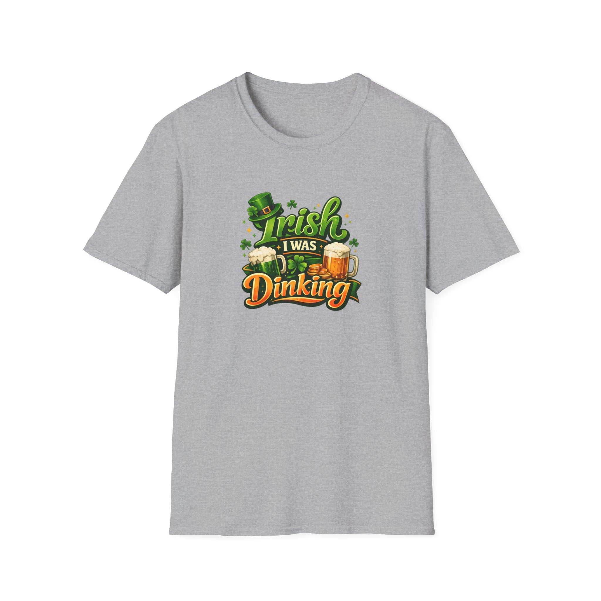 Irish I Was Dinking Shirt | Funny Pickleball St Patricks Day Tee | Irish Pickleball Shirt | Lucky Shamrock Tee | 6 colors - 100% cotton