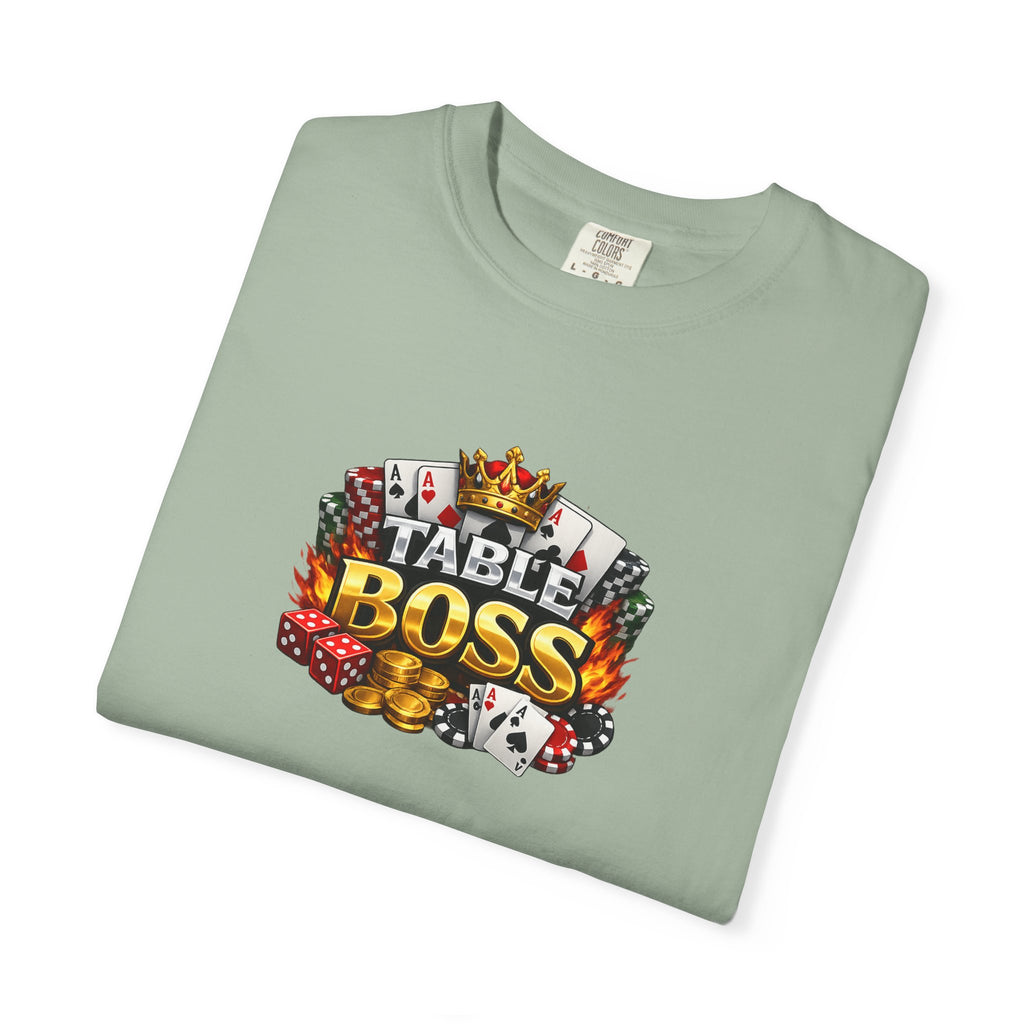 Table Boss Poker Shirt | I Run This Table Funny Poker Tee | Poker Player-Card Shark Gift | Casino Gambler Humor | 9 colors - 100% cotton