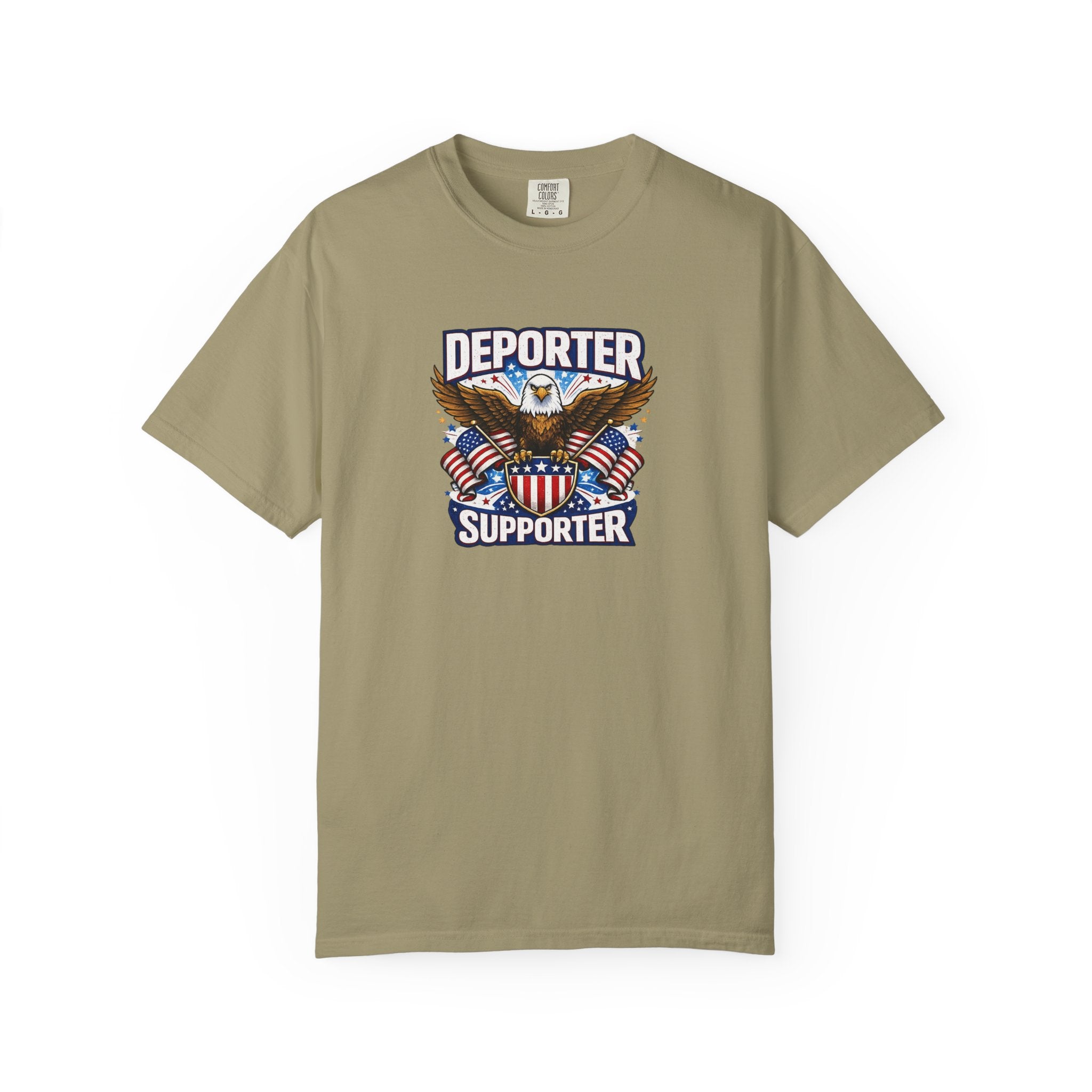 Deporter Supporter Patriotic T-Shirt | America First Eagle Tee | Pro Border Apparel | Gift for Patriots | 9 colors - 100% cotton
