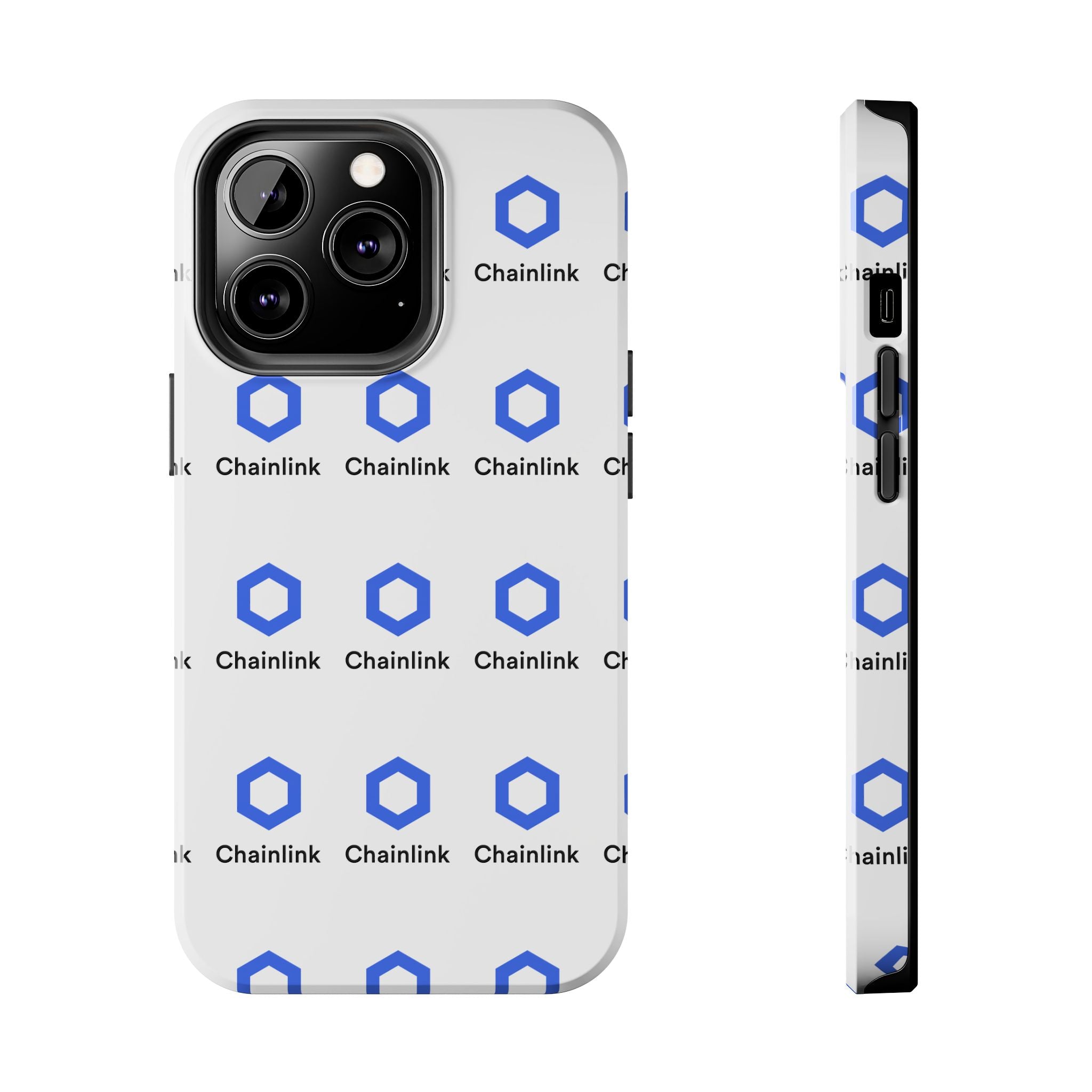 Chainlink Tough Phone Case | LINK Crypto Phone Case | iPhone and Samsung Case | Glossy Protective Cover | Chainlink Logo Case