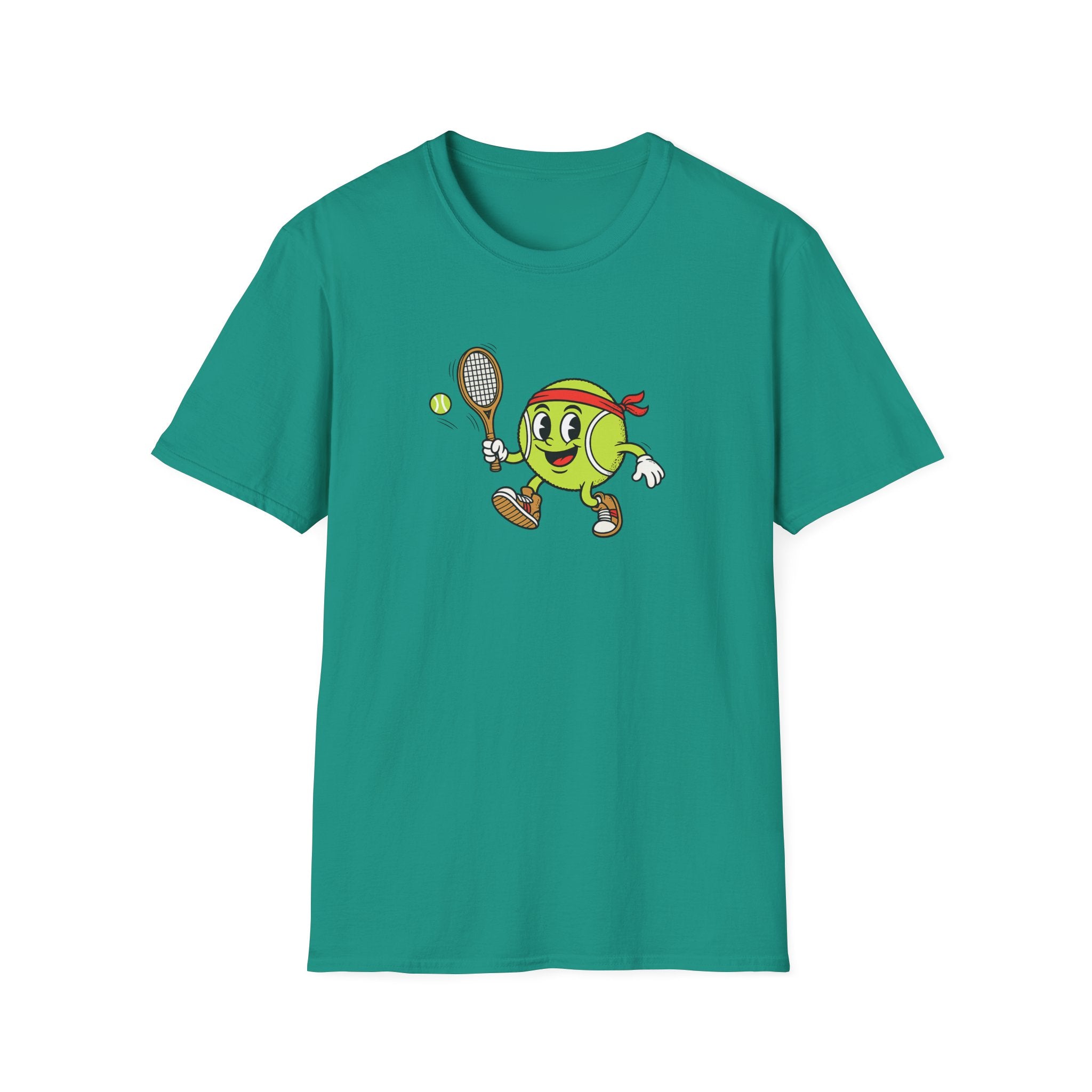 Cute Tennis Ball Mascot TShirt | Funny Tennis Shirt | Tennis Player Gift |Tennis Lover Apparel | 8 colors - 100% cotton