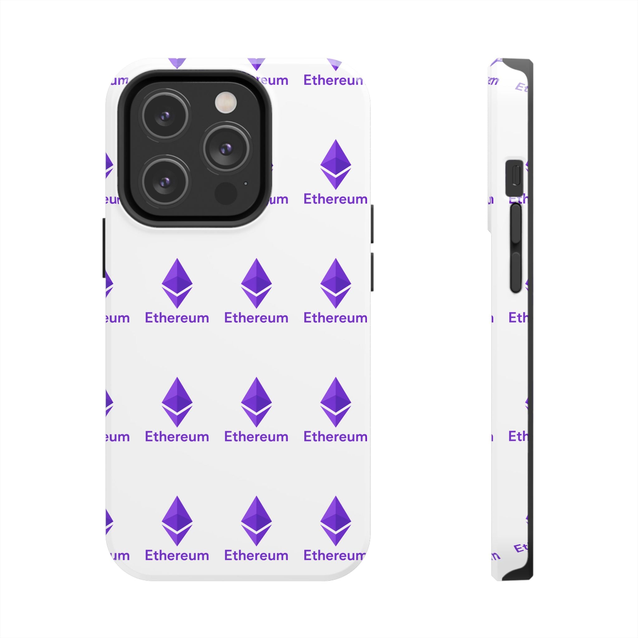 Ethereum Tough Phone Case | Crypto iPhone Samsung Case | Glossy Protective Phone Cover | Impact Resistant ETH Case