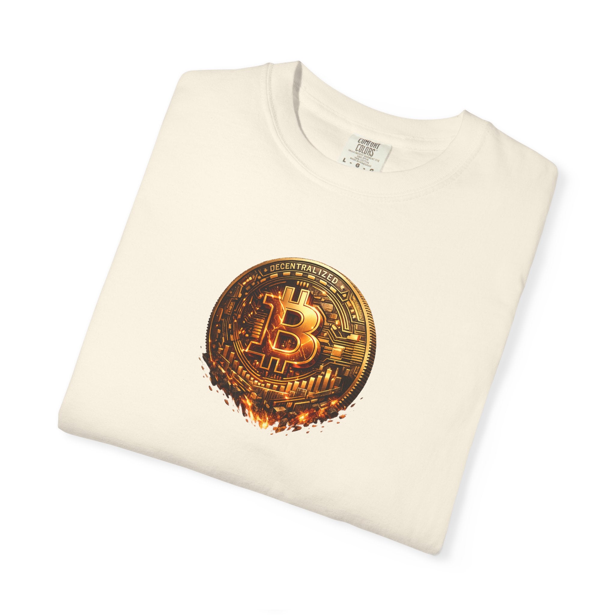 Melting Bitcoin Coin TShirt | Digital Currency Shirt | Bitcoin Fan Gift | Blockchain Crypto Apparel | 8 colors - 100% cotton