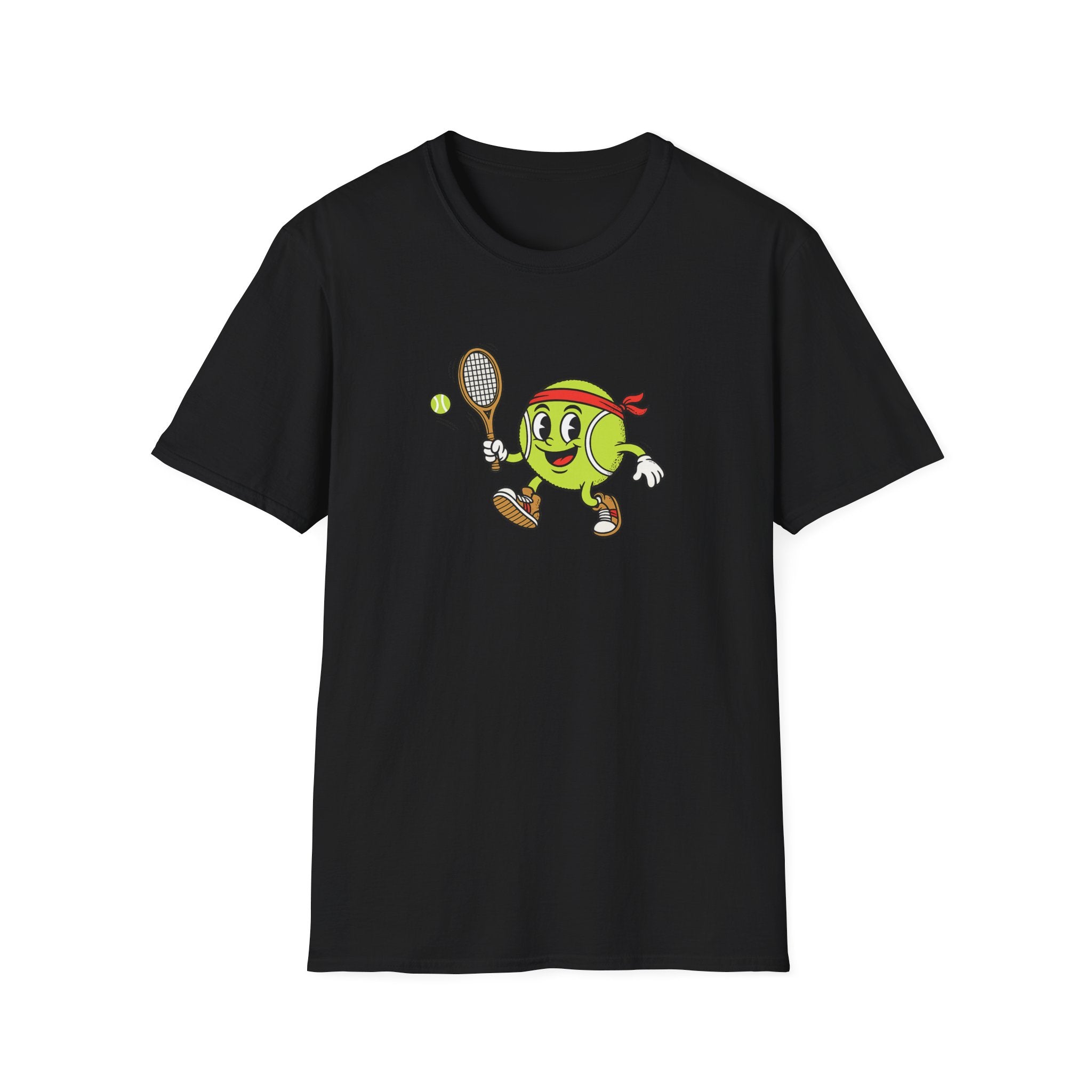 Cute Tennis Ball Mascot TShirt | Funny Tennis Shirt | Tennis Player Gift |Tennis Lover Apparel | 8 colors - 100% cotton