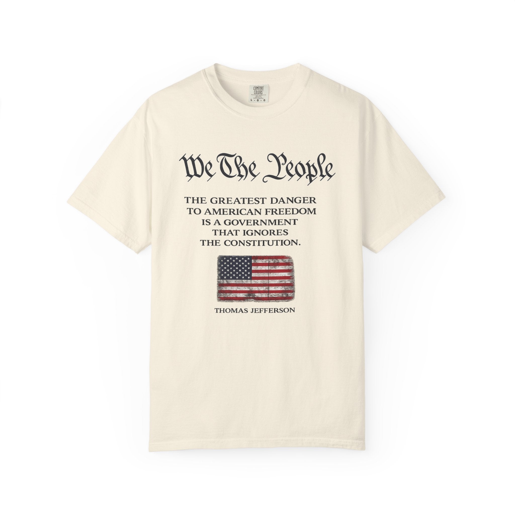 We The People Shirt | Patriotic Constitution Tee | Freedom USA Flag T-Shirt |  American Liberty Graphic Tee | 3 colors - 100% cotton