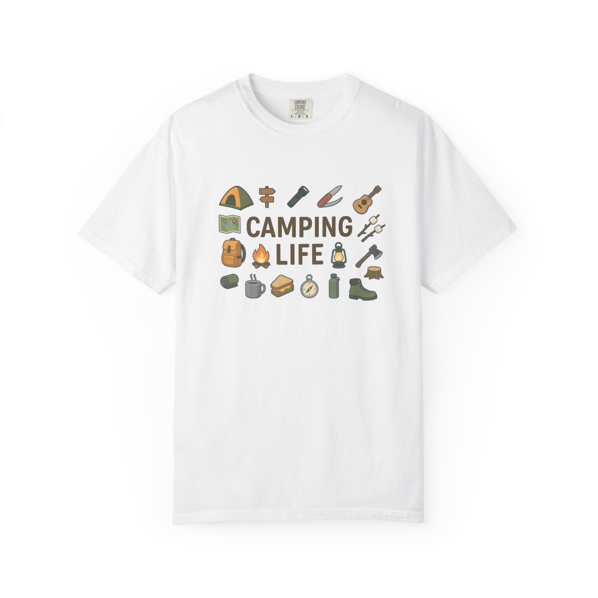 Camping Life T-Shirt | Lightweight, lived-in, and quietly adventurous | 2 colors - 100% cotton