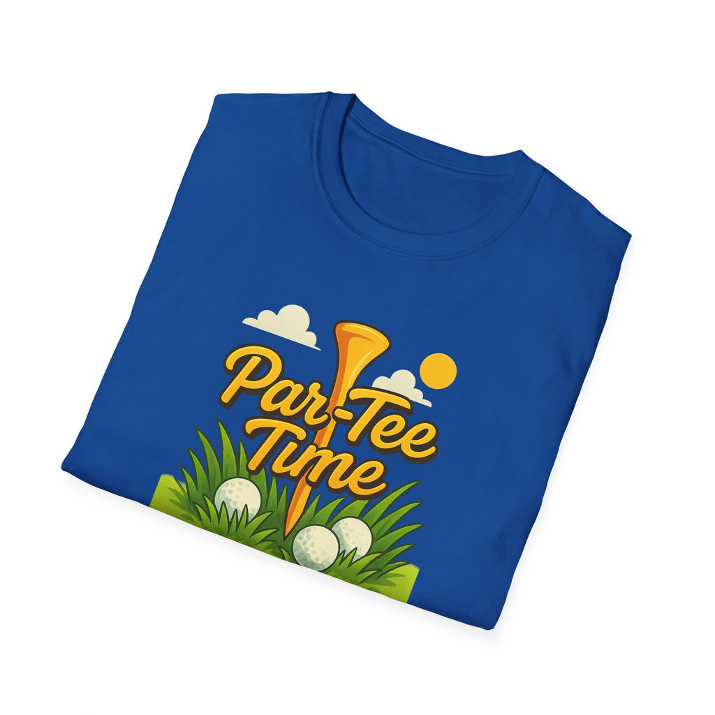 Funny Golf T-Shirt Par-Tee Time |  Golfing Shirt | Golf Gift for Dad | 7 colors - 100% cotton