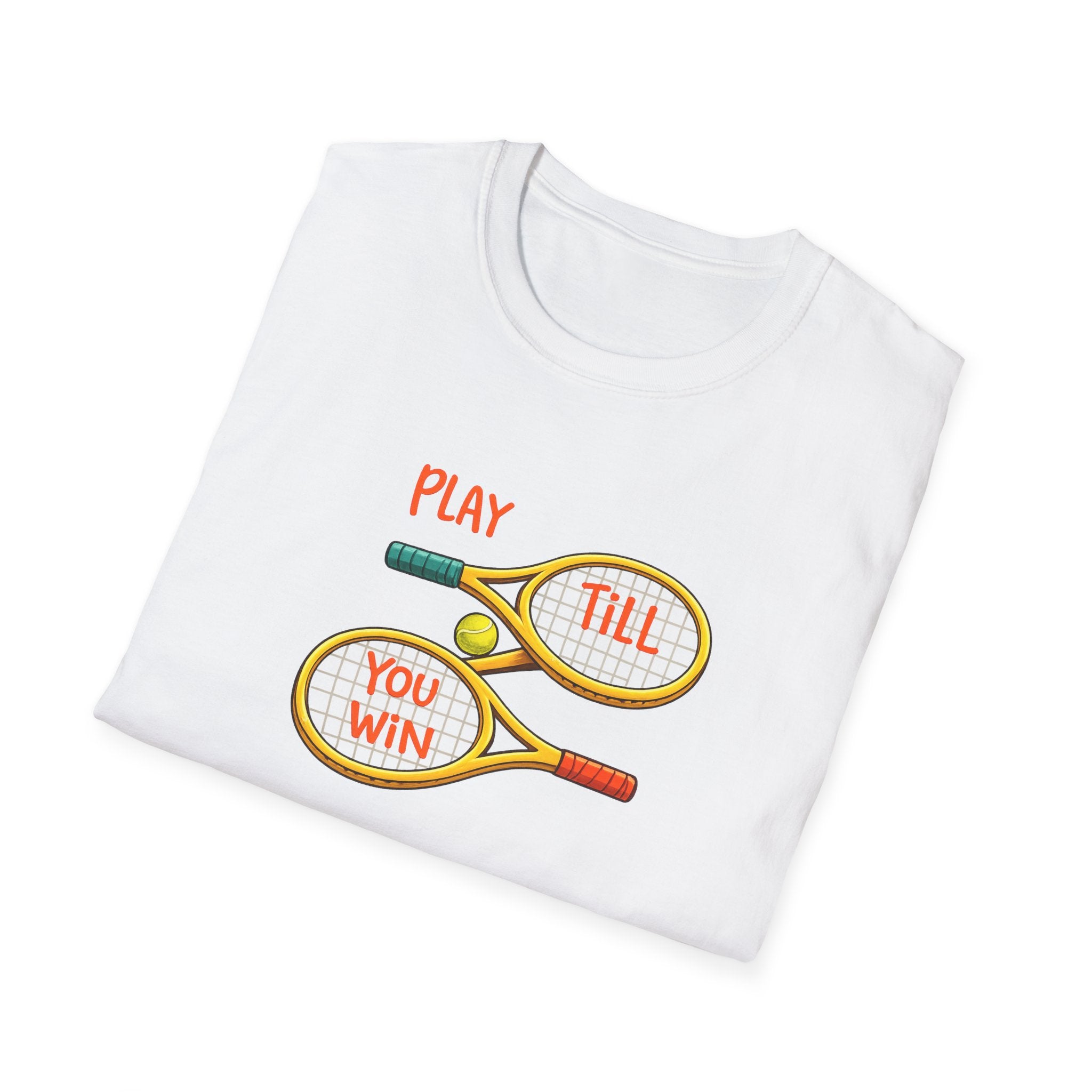 Play Till You Win Tennis Shirt | Motivational Tennis T-Shirt | Athlete Sports Tee | Tennis Lover Gift | 5 colors - 100% cotton