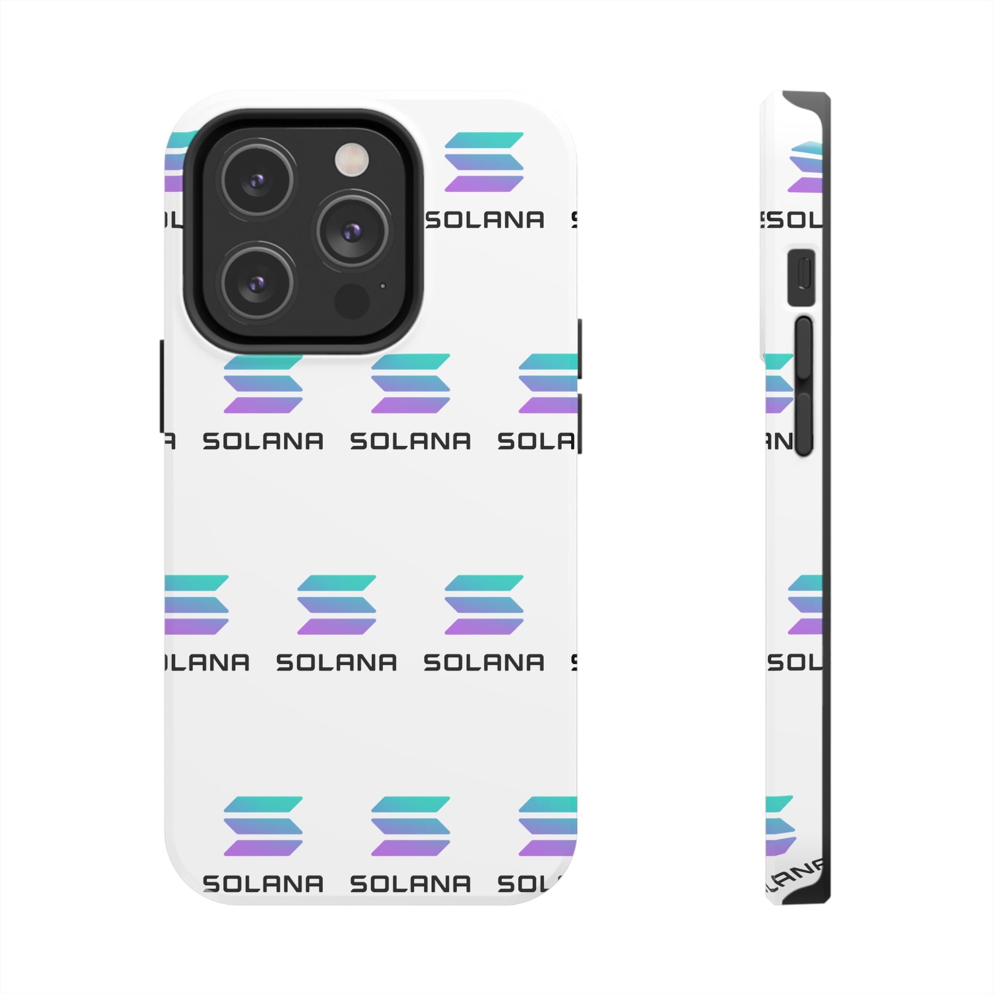 Solana Tough Phone Case | Crypto Phone Case | iPhone and Samsung Case | Glossy Protective Cover | SOL Phone Case