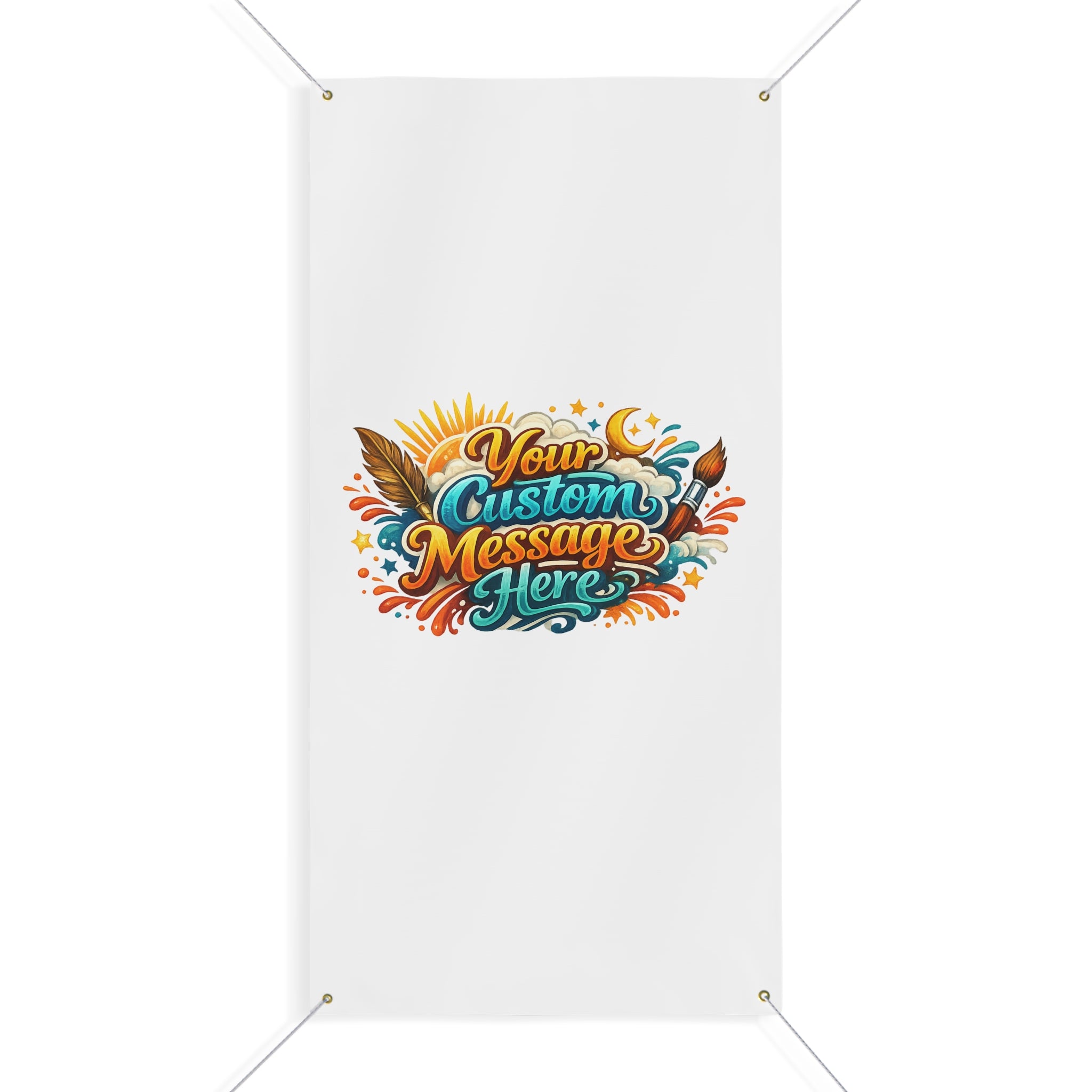 Custom Banner | Matte Outdoor Vinyl Personalized Sign | 4 sizes available