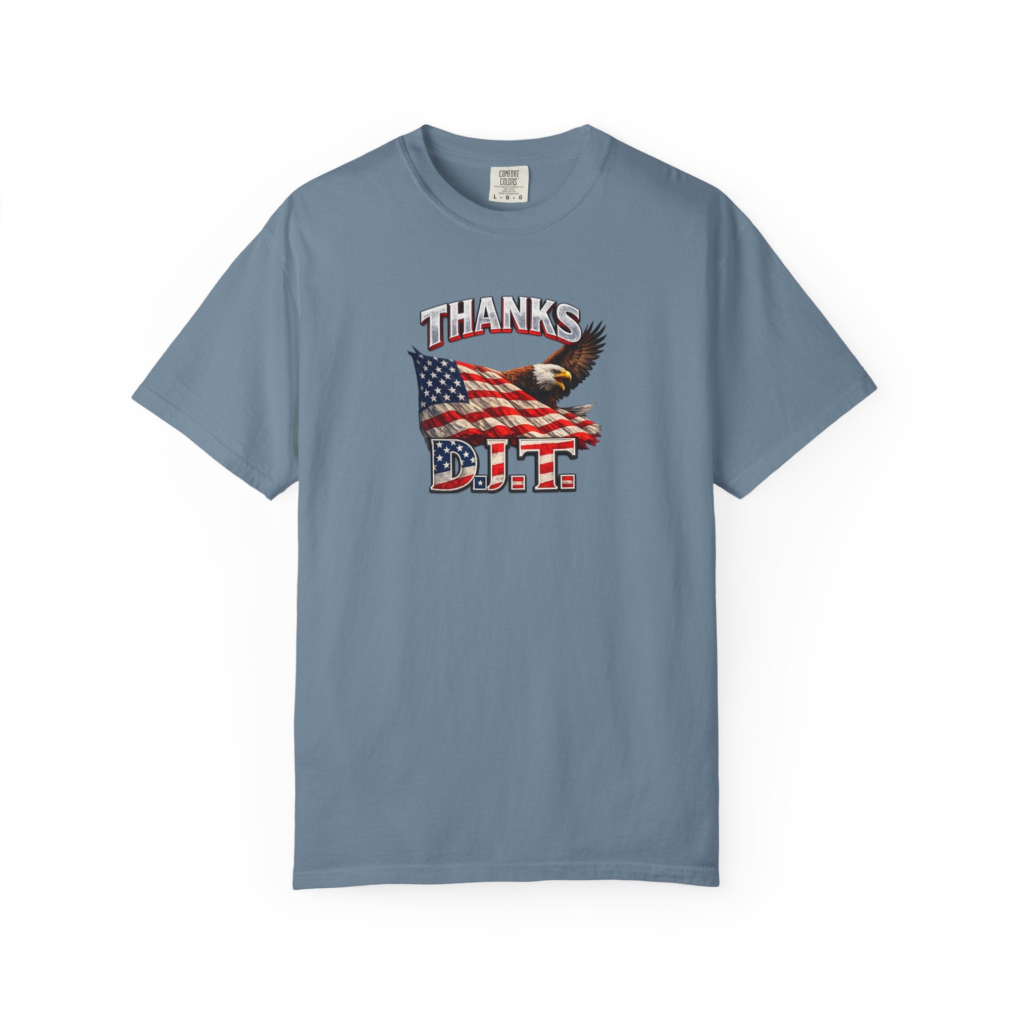 Thanks D.J.T. Tee | USA Pride Graphic TShirt | Freedom Lover Gift | Patriotic Apparel | 7 colors - 100% cotton