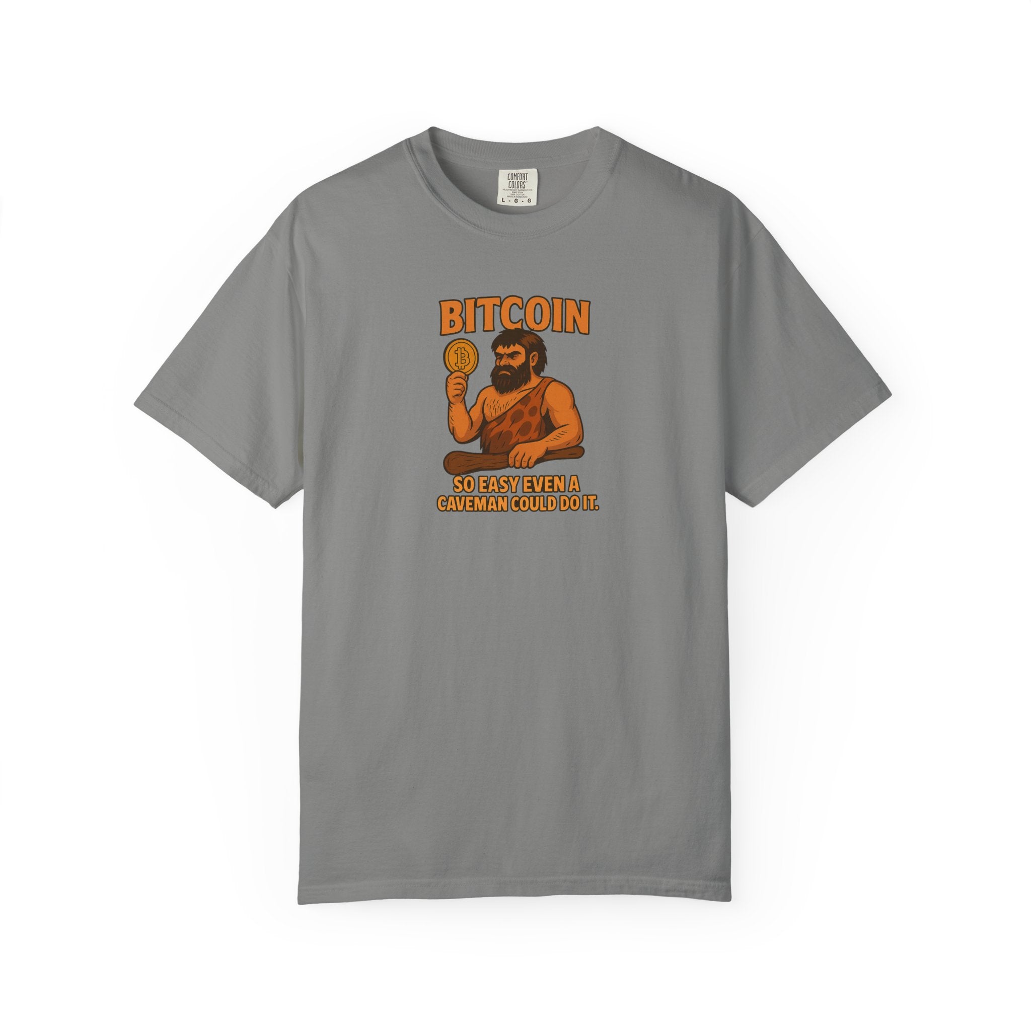 From Stone Age to Digital Age So easy even a Caveman can do it Bitcoin Tee | 9 colors - 100% cotton