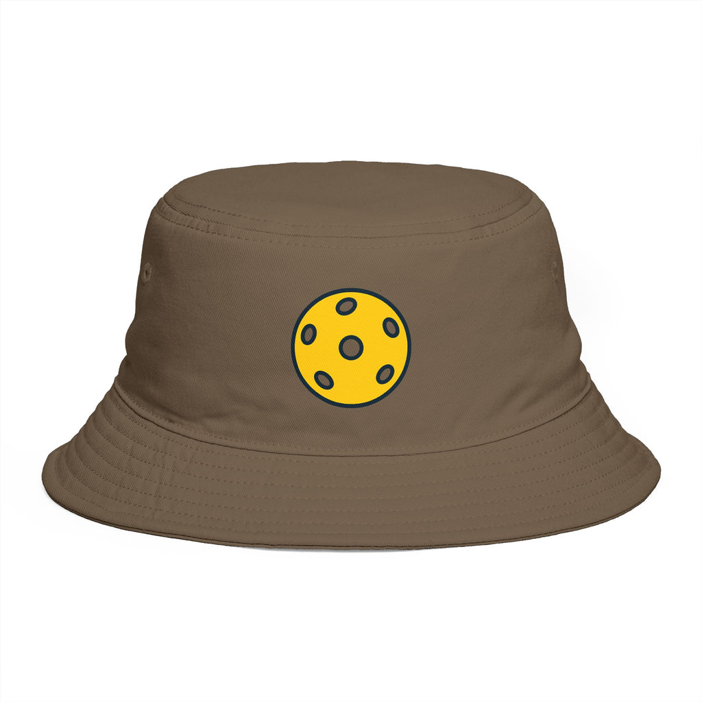 Pickleball Bucket Hat | Yellow Pickleball Icon Cap | Trendy Court Style Sun Hat for Men & Women | 6 colors 100%