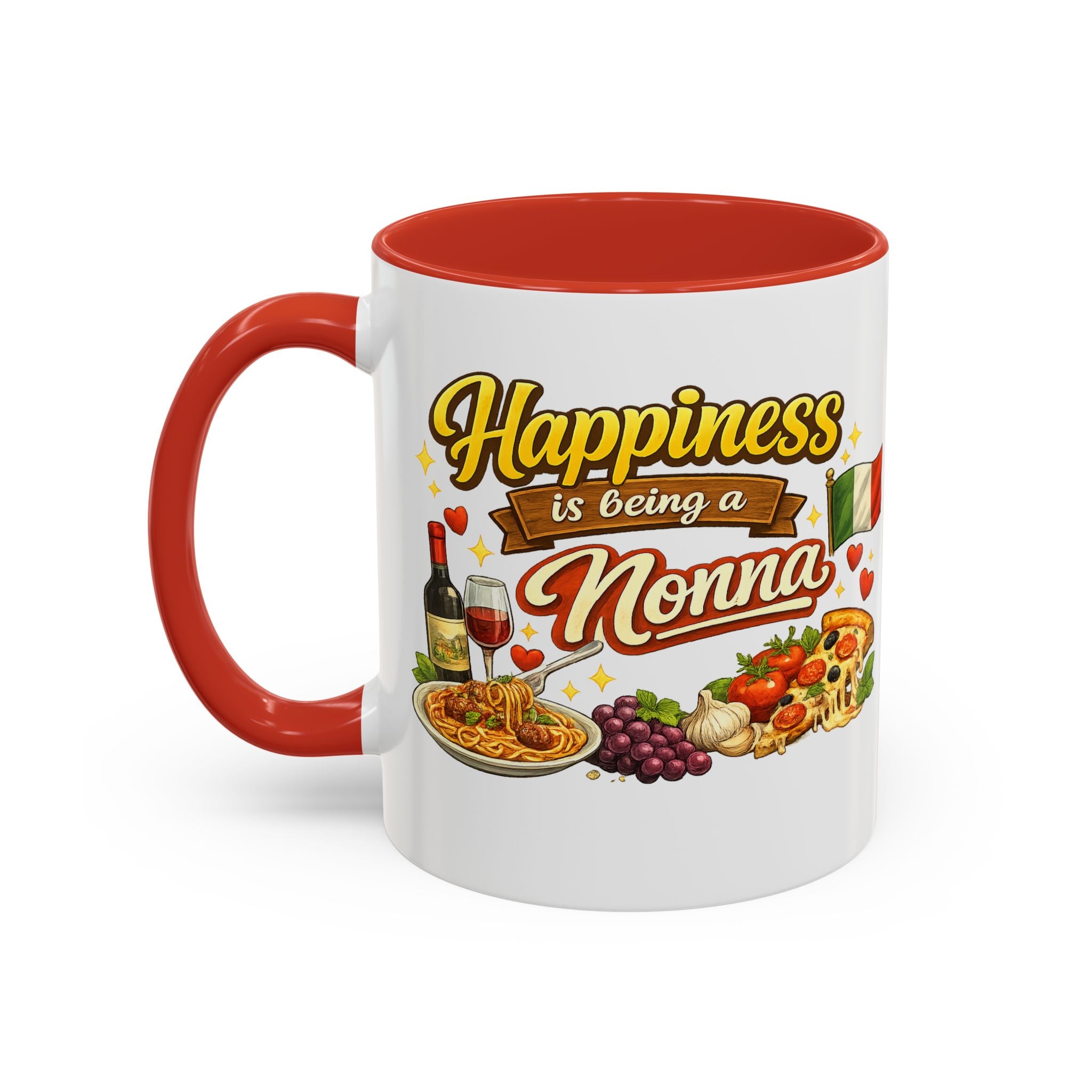 Happiness Is Being a Nonna Mug | Italian Grandma Coffee Cup | Gift for Nonna | Gift for Grandma | 11 oz or 15 oz