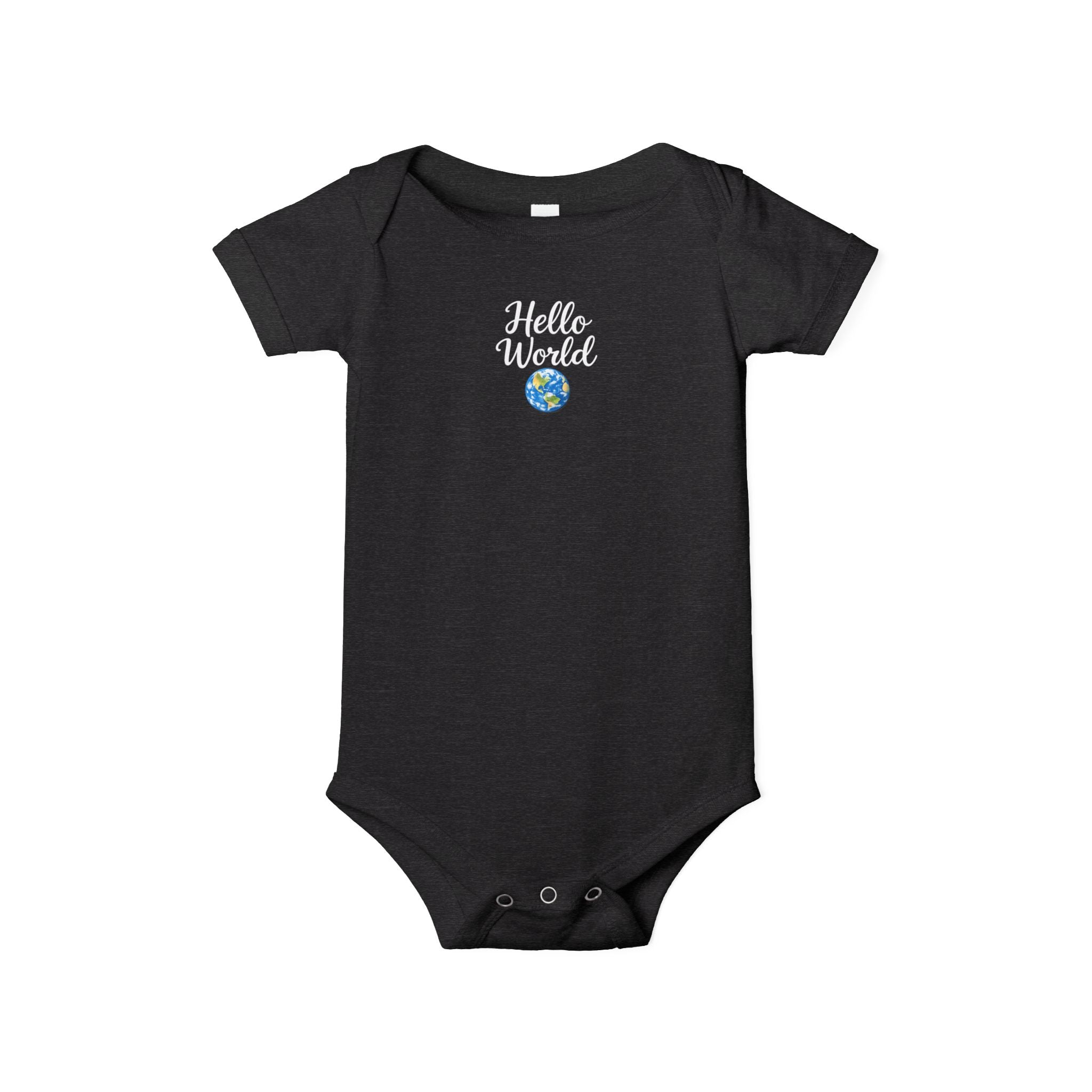 Hello World Baby Onesie |  Cute Baby Shower Gift | Infant Outfit for Boys or Girls | Baby Announcement Outfit | 7 colors - 100% cotton