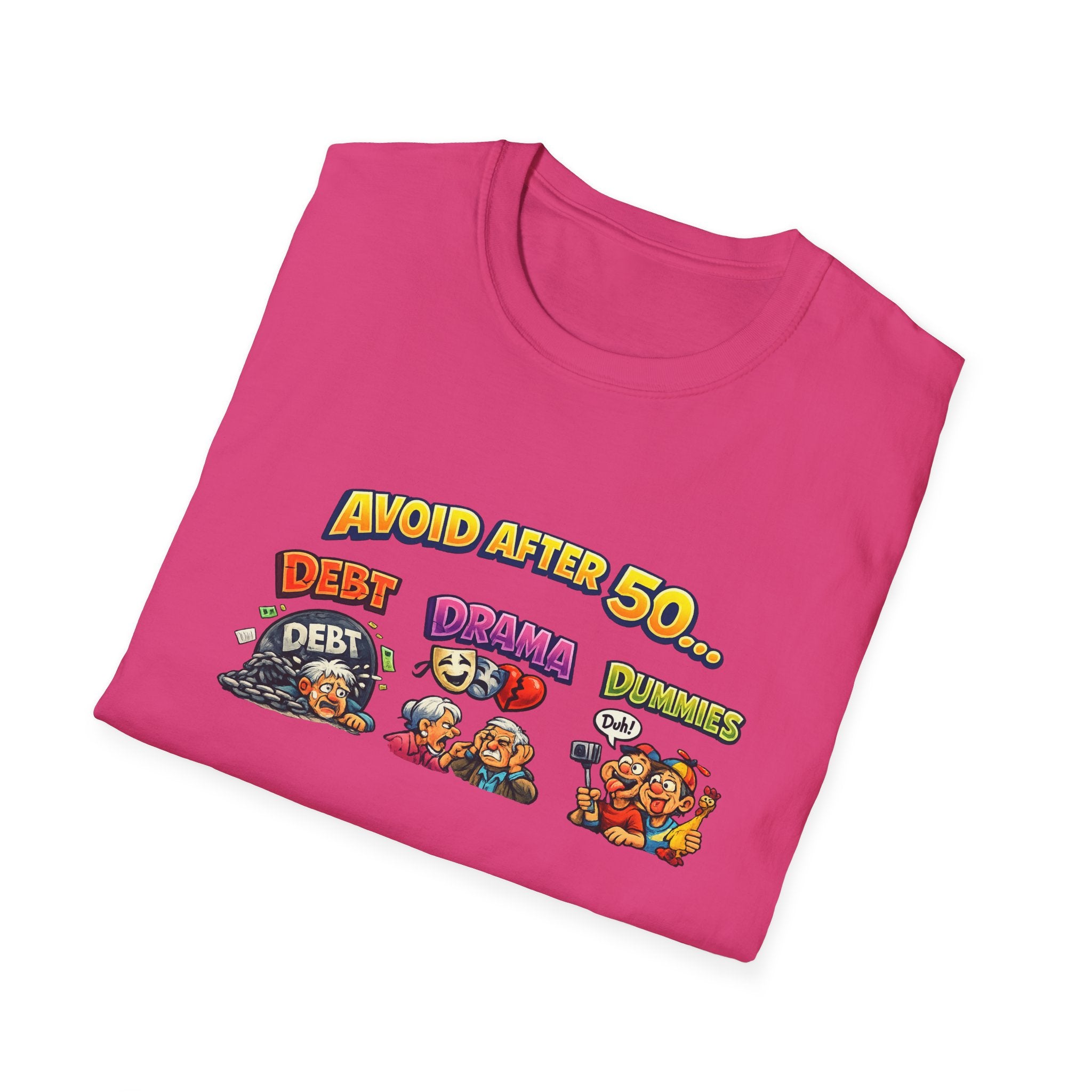Avoid After 50 Funny T-Shirt | Birthday Gift for Men & Women Over 50 | Sarcastic Aging Tee | 8 colors -100% cotton