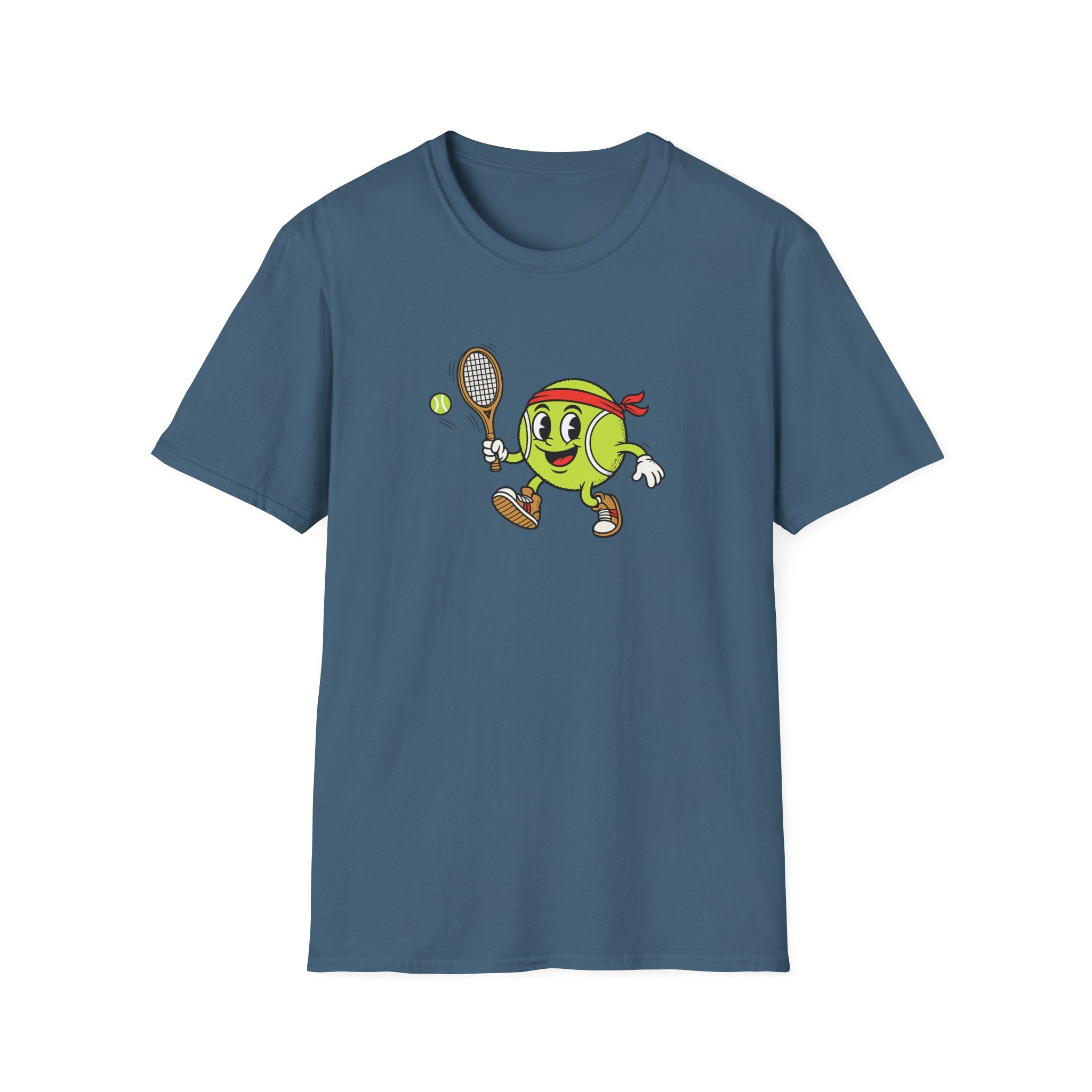 Cute Tennis Ball Mascot TShirt | Funny Tennis Shirt | Tennis Player Gift |Tennis Lover Apparel | 8 colors - 100% cotton