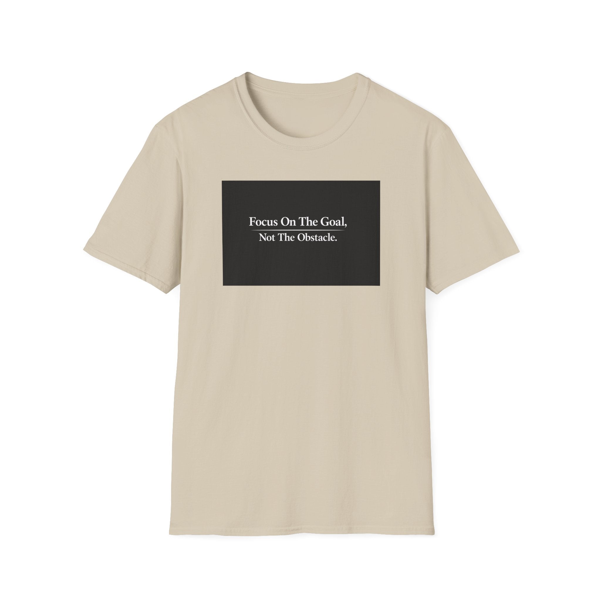Focus On The Goal Not The Obstacle Shirt | Motivational Quote Tee | Mindset T-Shirt | Everyday Encouragement Gift | 6 colors - 100% cotton