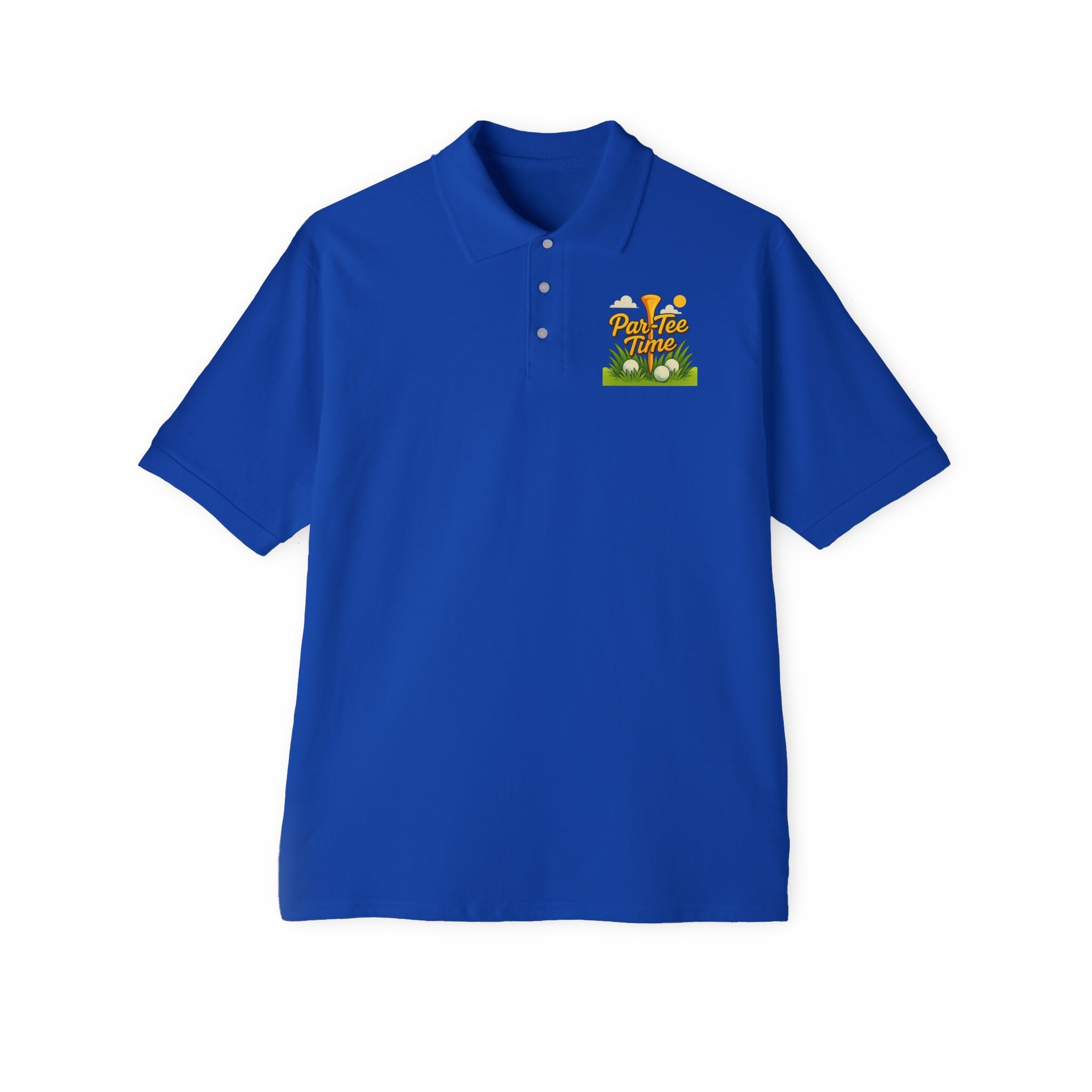 Par-Tee Time Golf Polo Shirt | Funny Golfer Polo | Mens Golf Shirt | Golf Lover Gift | Casual Golf Apparel | 5 colors - 100% cotton