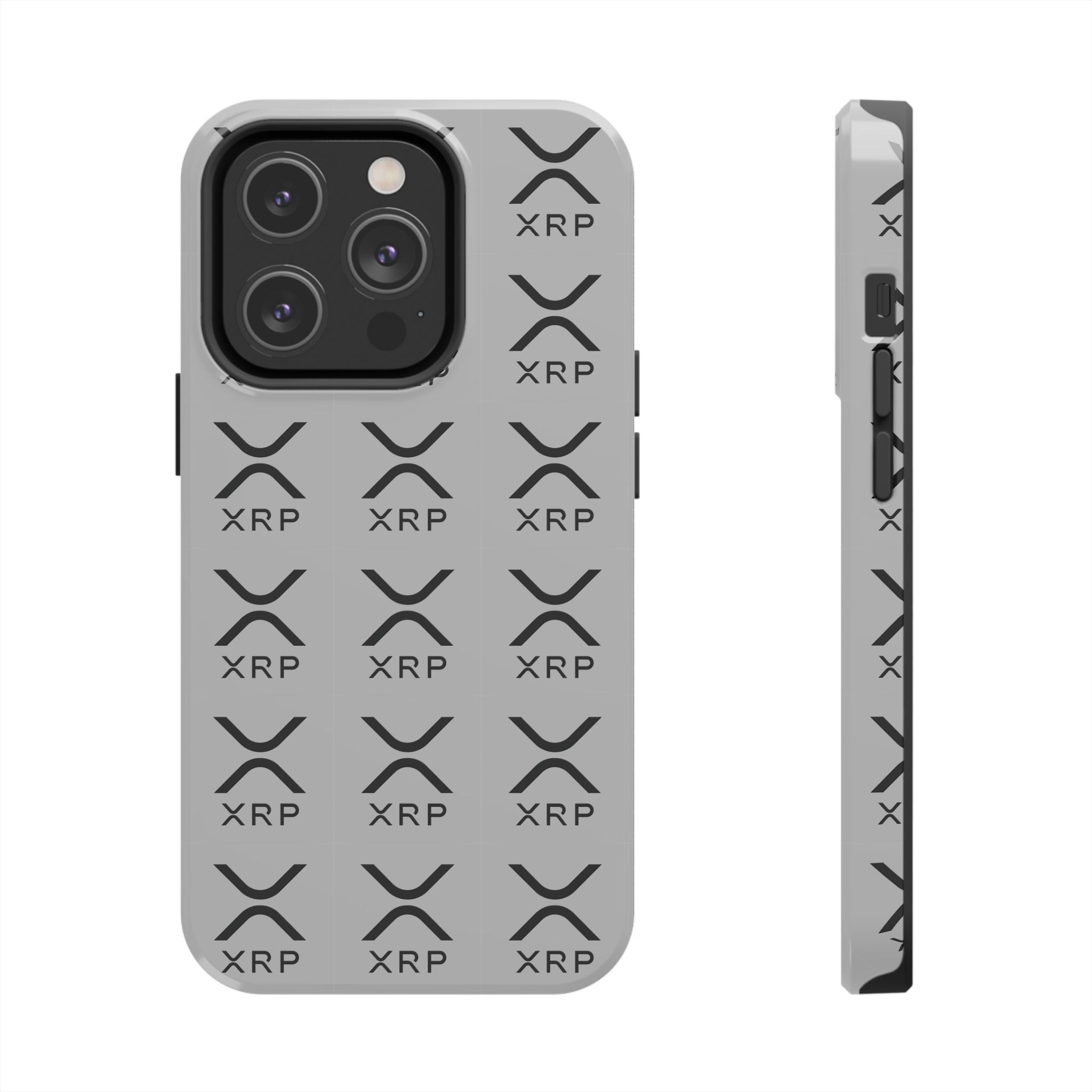 XRP Tough Phone Case | Crypto iPhone Samsung Case | Glossy Protective Phone Cover | Modern Ripple Pattern Case