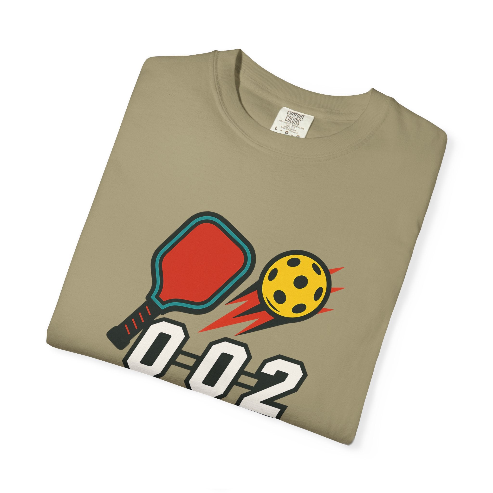 Pickleball 0-0-2 Power Serve Tee | Soft Garment-Dyed Pickleball T-shirt | 6 colors - 100% cotton