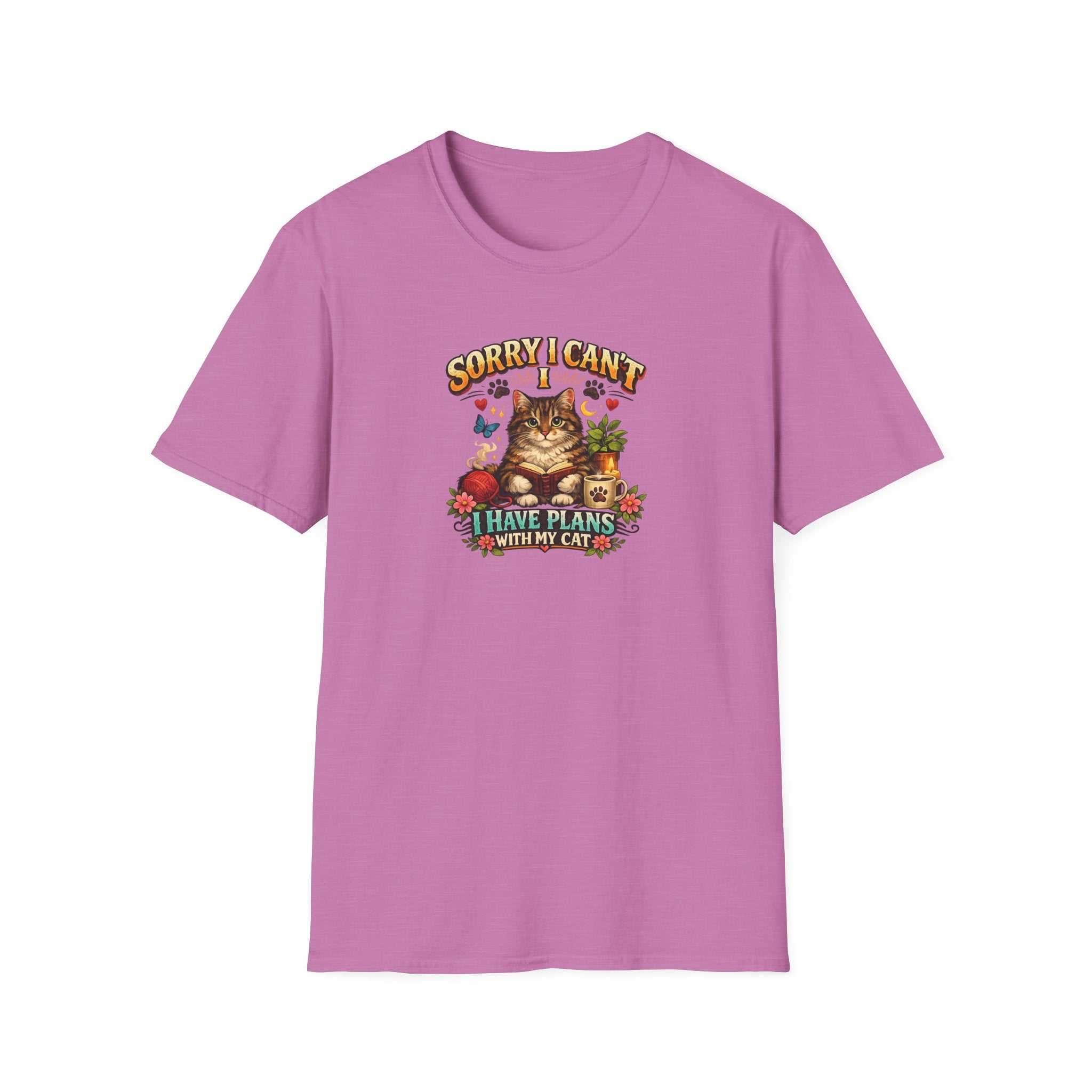 Crazy Cat Lady T-Shirt | Cute Cat Lover Shirt | Cozy Cat Mom Tee | Funny Cat Graphic Shirt | Gift for Cat Lovers | 7 colors - 100% cotton