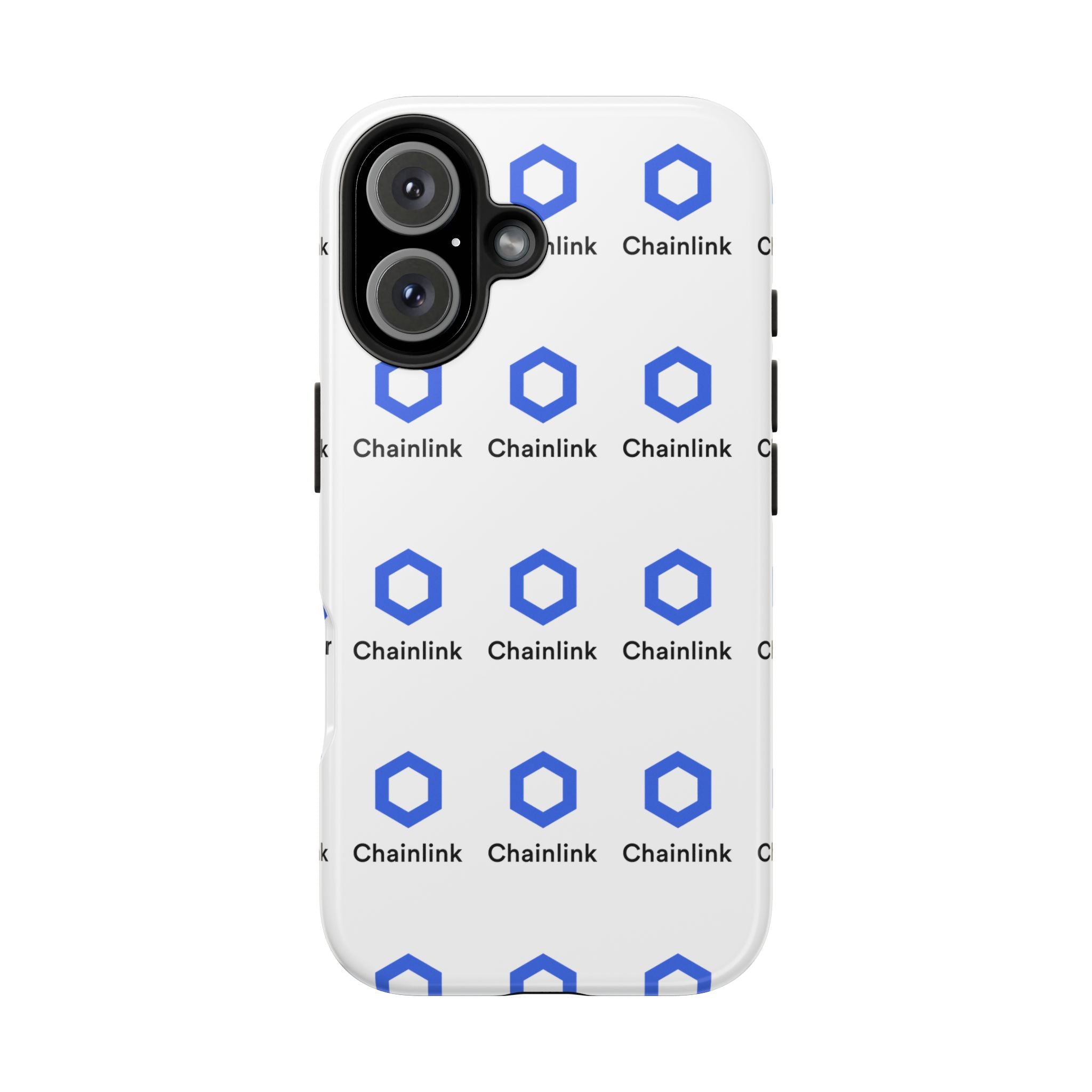 Chainlink Tough Phone Case | LINK Crypto Phone Case | iPhone and Samsung Case | Glossy Protective Cover | Chainlink Logo Case