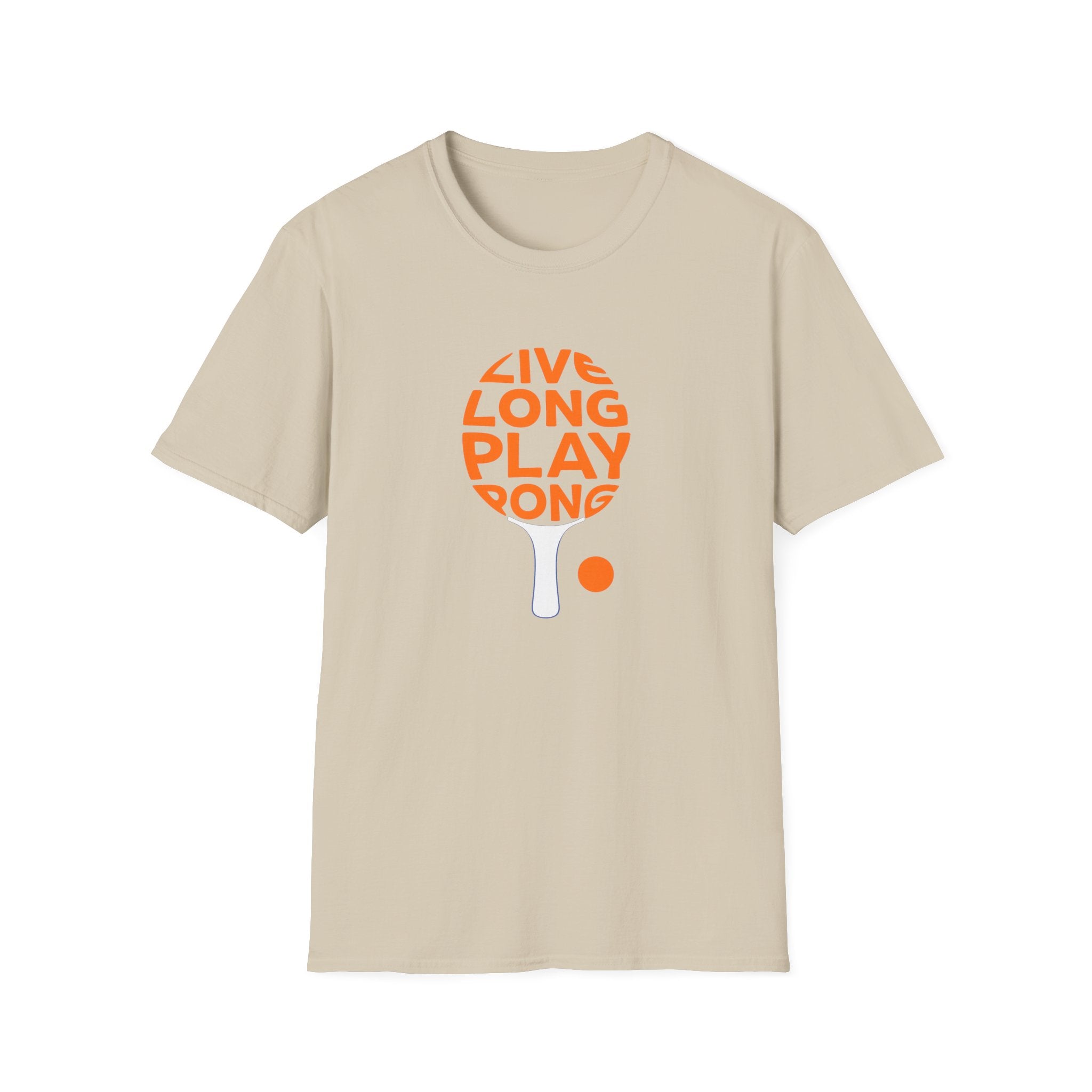 Live Long, Play Pong T-Shirt | Ping Pong Graphic Tee | Funny Table Tennis TShirt | 5 colors - 100% cotton