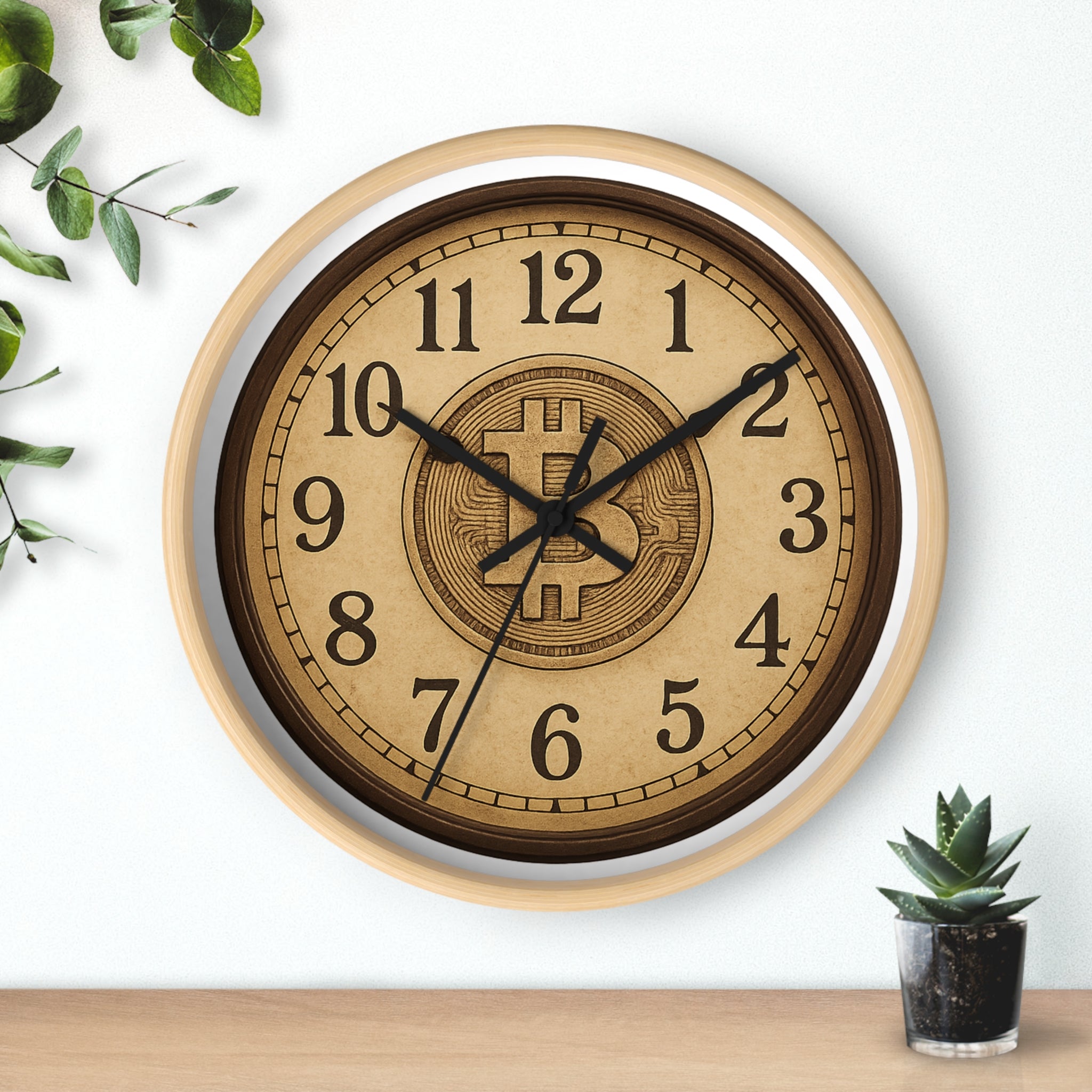 Timeless Bitcoin Vintage Wall Clock - Bring old-world charm into the future of money