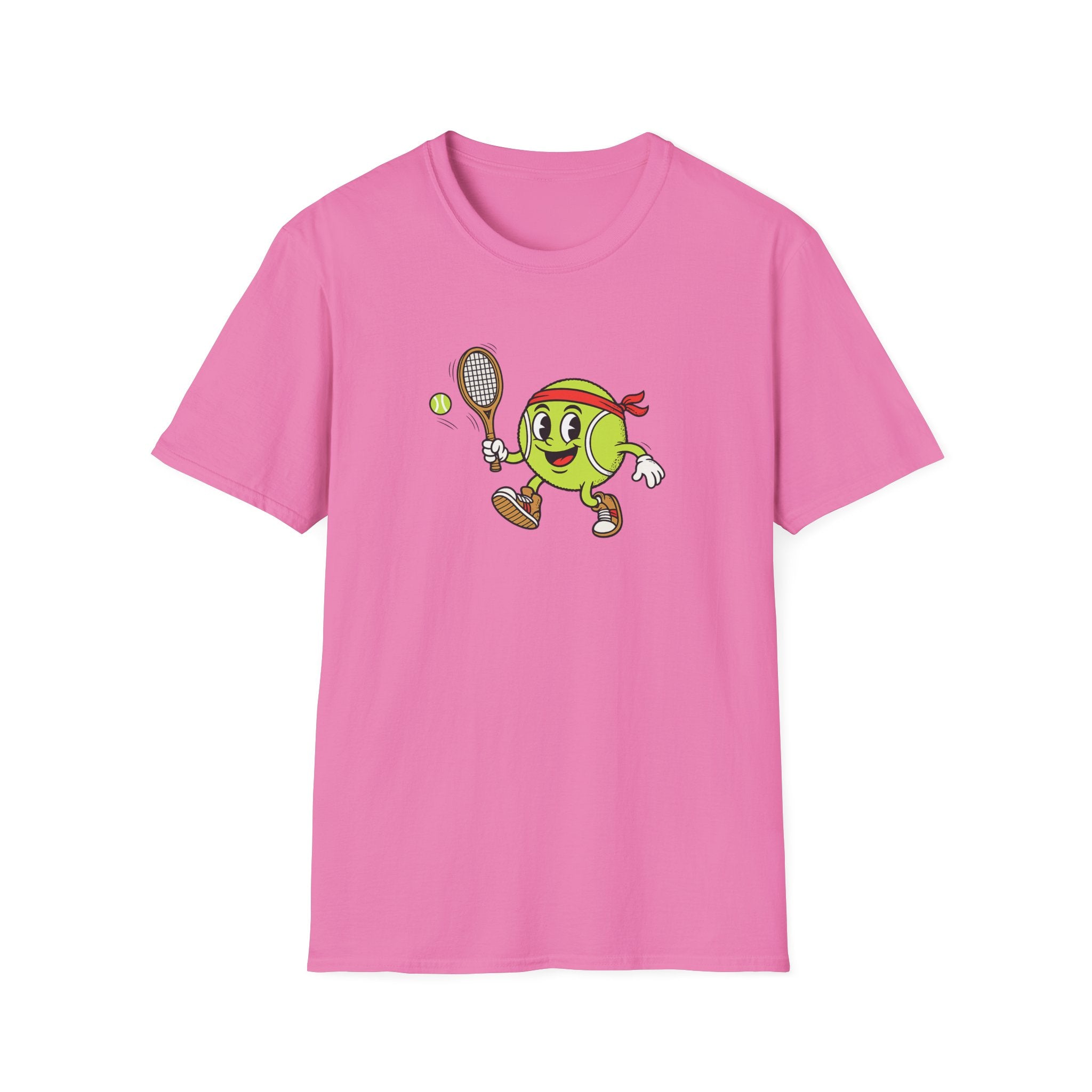 Cute Tennis Ball Mascot TShirt | Funny Tennis Shirt | Tennis Player Gift |Tennis Lover Apparel | 8 colors - 100% cotton