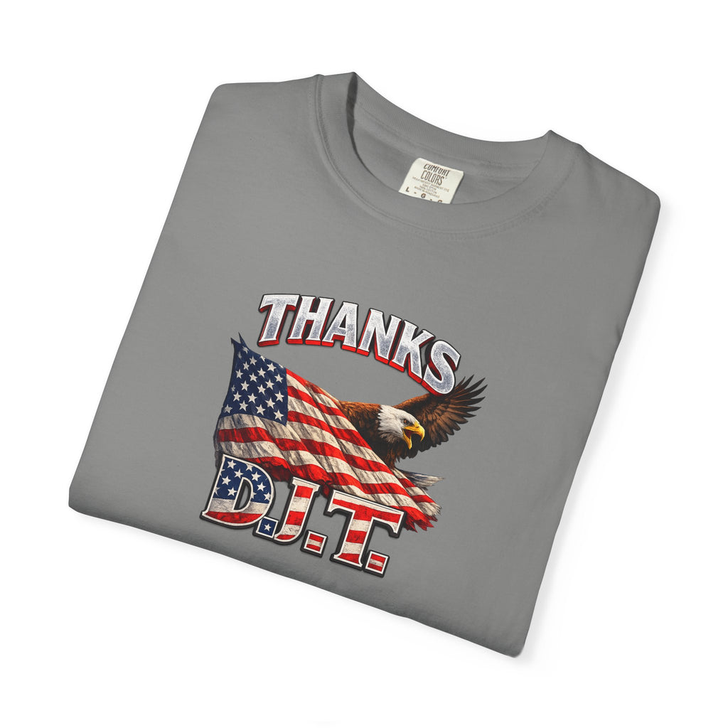 Thanks D.J.T. Tee | USA Pride Graphic TShirt | Freedom Lover Gift | Patriotic Apparel | 7 colors - 100% cotton
