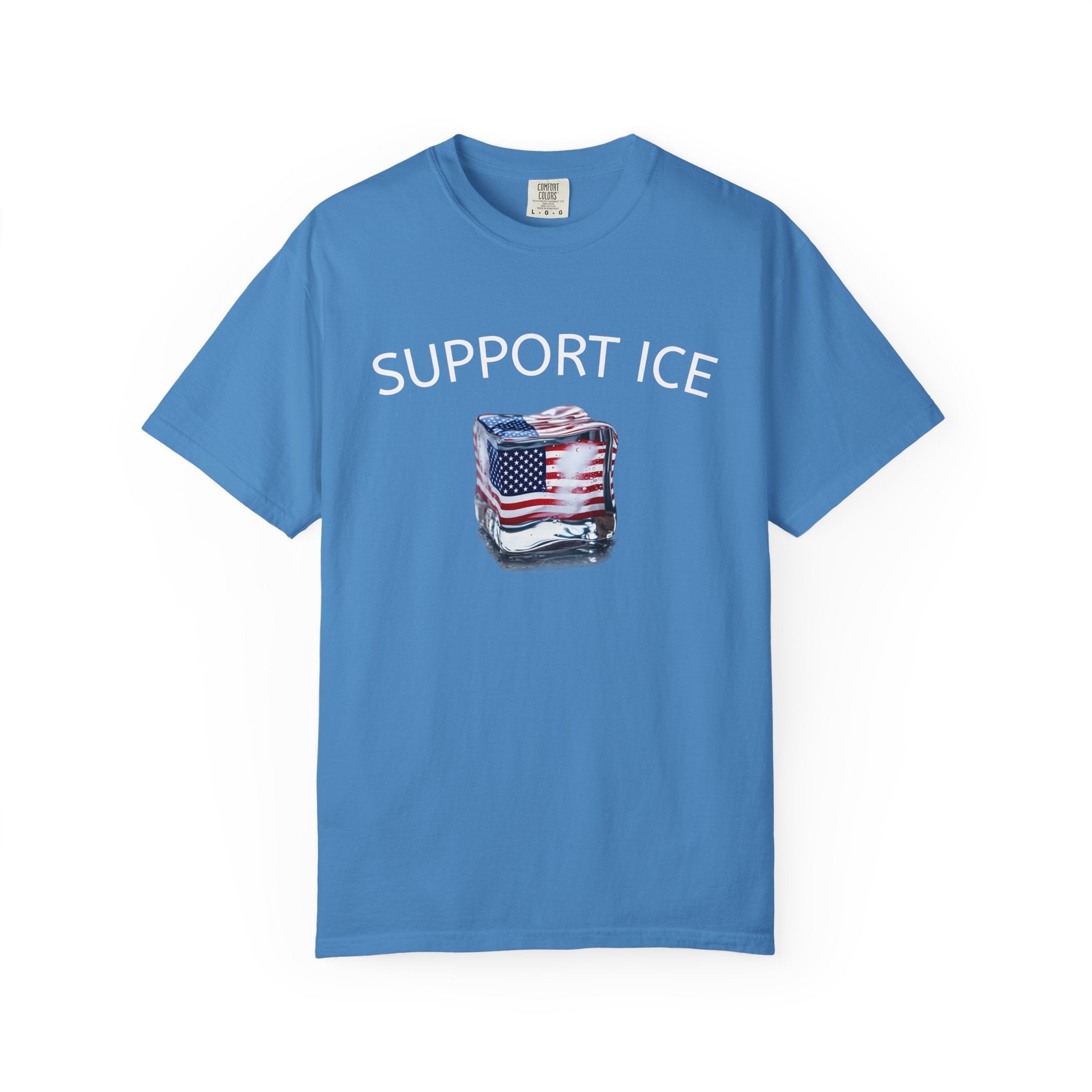 Support ICE Shirt | Patriotic Law Enforcement Tee | Pro Police Apparel | Freedom Support Shirt | USA Pride Tee | 9 colors - 100% cotton