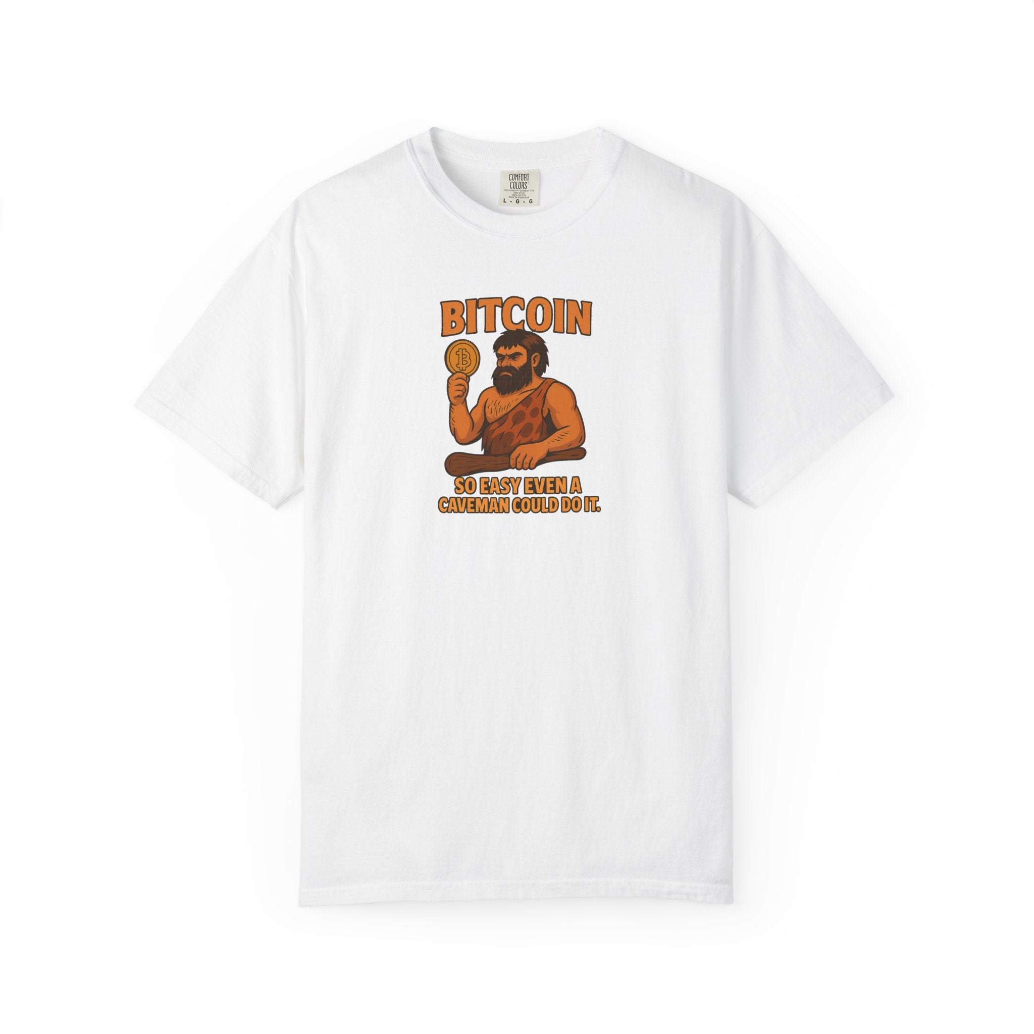 From Stone Age to Digital Age So easy even a Caveman can do it Bitcoin Tee | 9 colors - 100% cotton