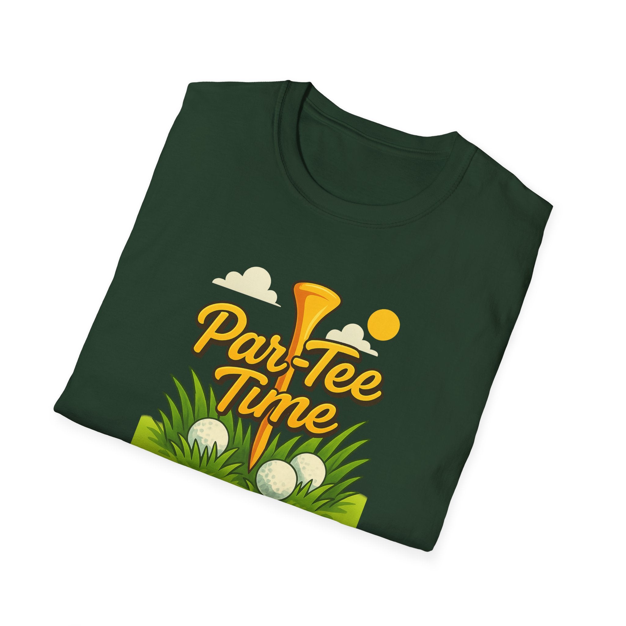 Funny Golf T-Shirt Par-Tee Time |  Golfing Shirt | Golf Gift for Dad | 7 colors - 100% cotton