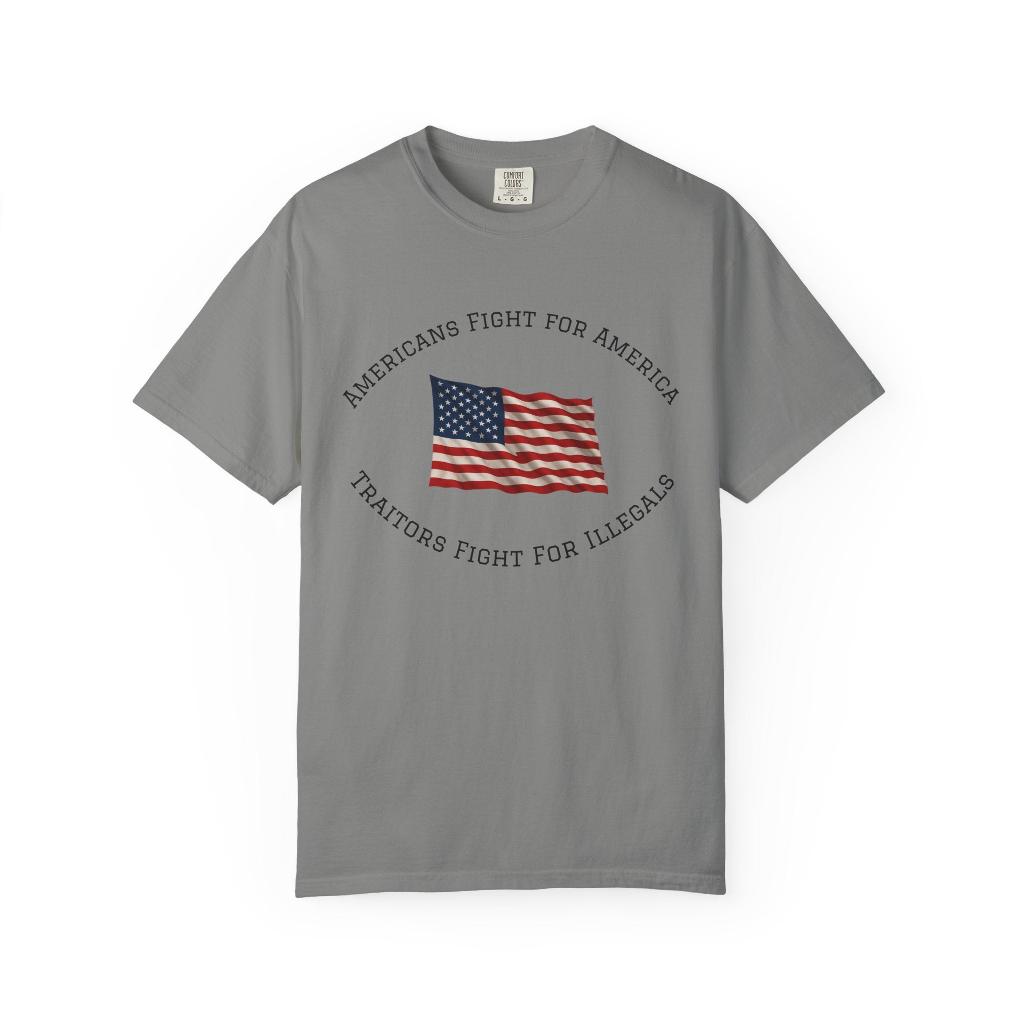 Patriotic American Flag Shirt | Bold USA Statement Tee | Freedom Graphic T-Shirt | Gift for Patriots | 5 colors - 100% cotton
