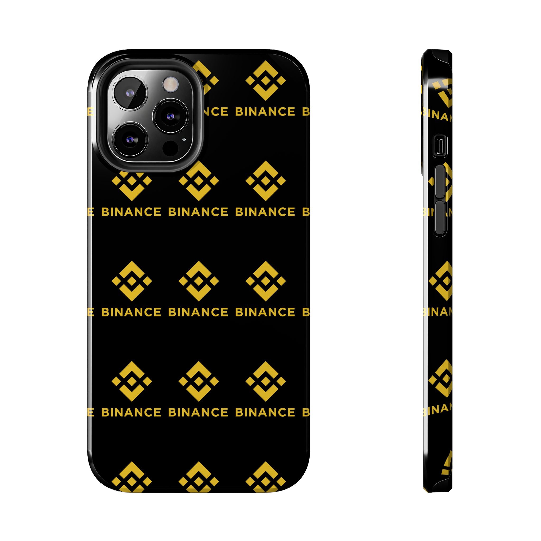 Binance Tough Phone Case | BNB Crypto Phone Case | iPhone and Samsung Case | Glossy Protective Cover | Binance Logo Case