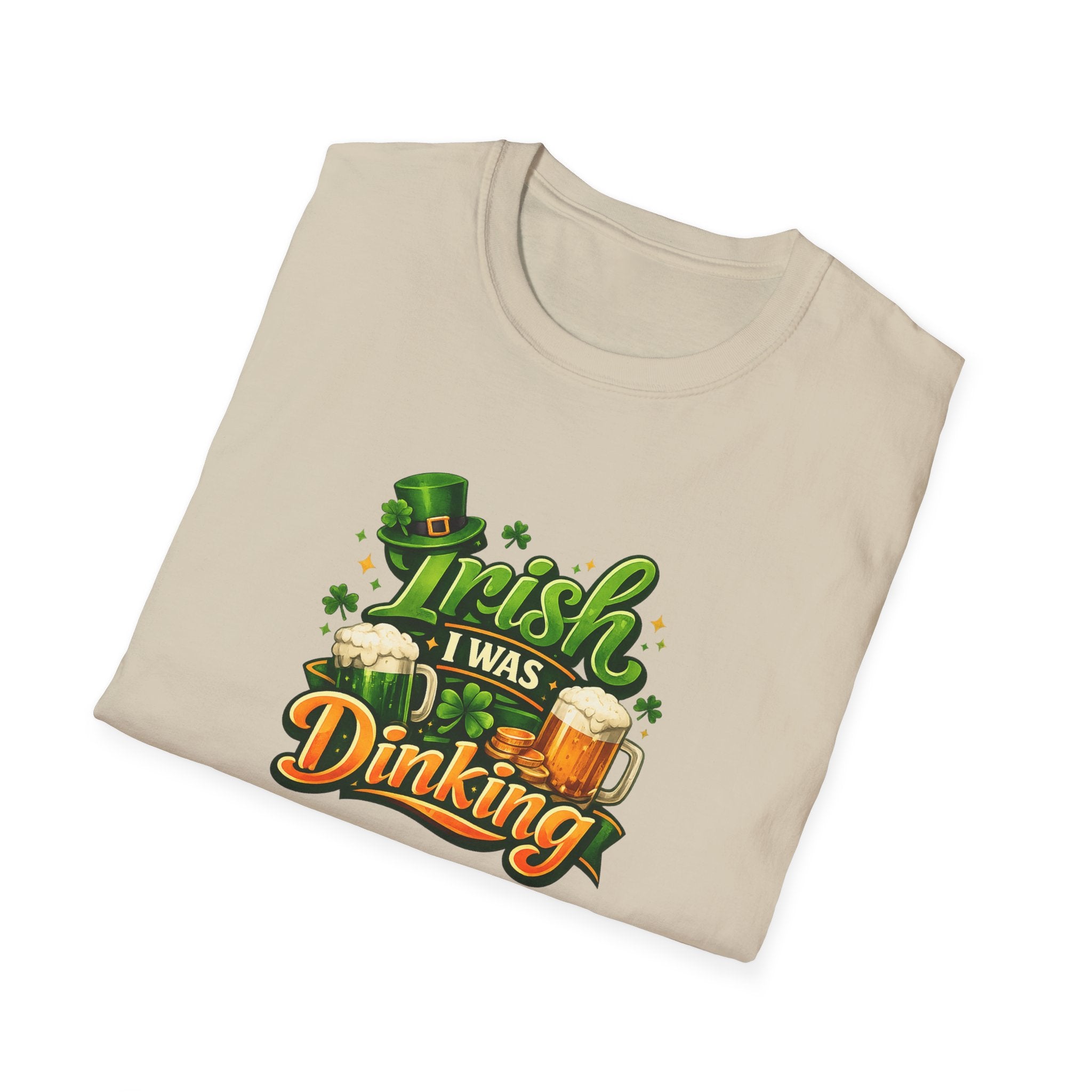 Irish I Was Dinking Shirt | Funny Pickleball St Patricks Day Tee | Irish Pickleball Shirt | Lucky Shamrock Tee | 6 colors - 100% cotton