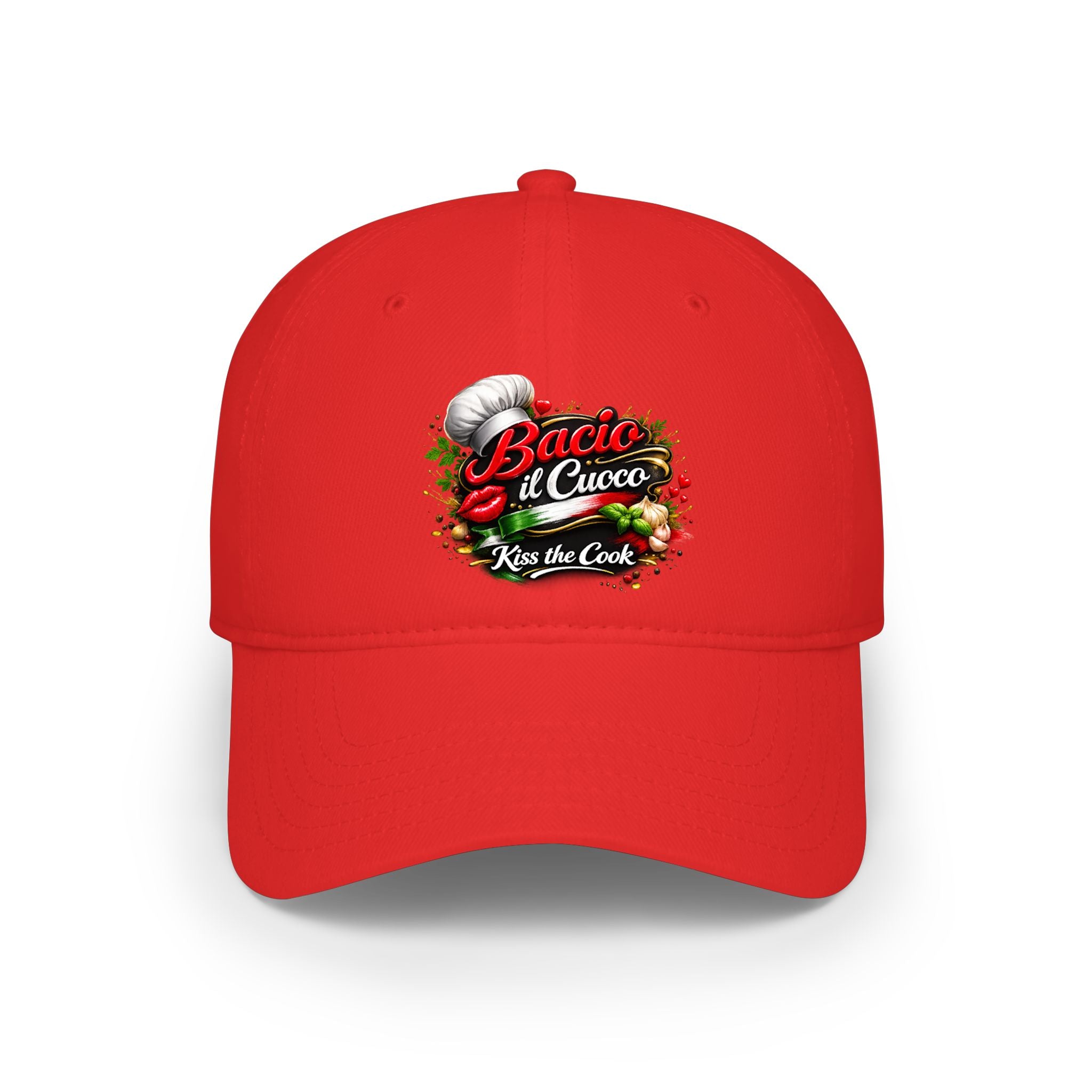 Bacio il Cuoco Hat, Kiss the Cook Cap | Italian Chef Hat | Funny Italian Dad Hat | Gift for Cook | 3 colors - 100% cotton