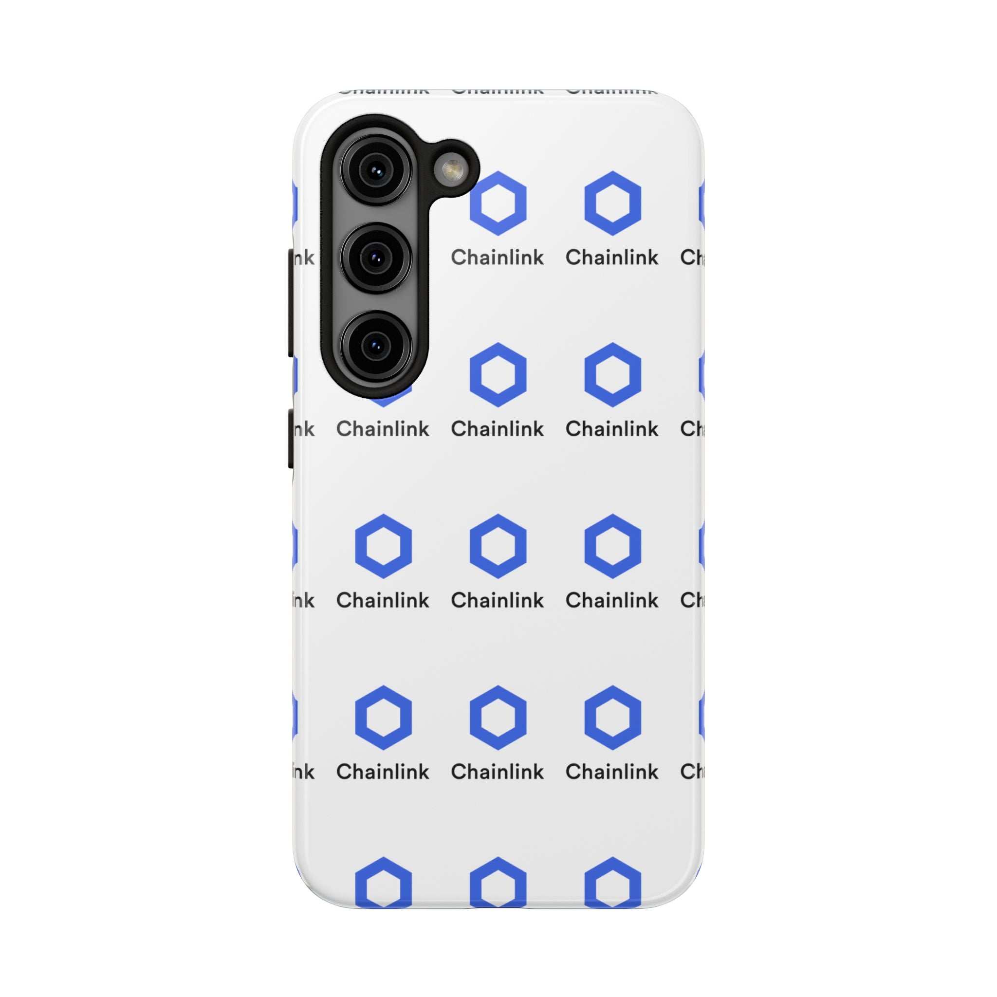 Chainlink Tough Phone Case | LINK Crypto Phone Case | iPhone and Samsung Case | Glossy Protective Cover | Chainlink Logo Case