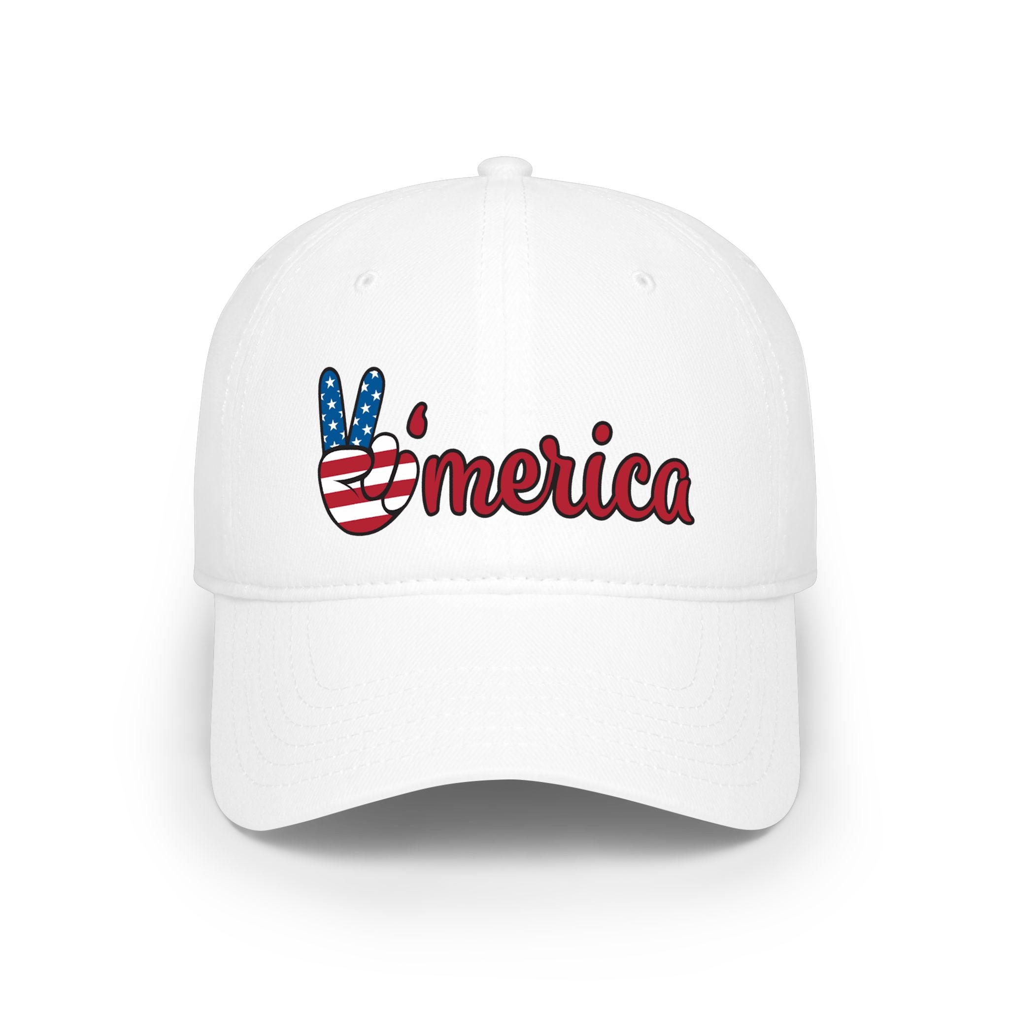 America Hat | Patriotic Peace Sign Cap | USA Flag Hat | Fourth of July Cap | Patriotic Gift | USA Pride Hat | 6 colors