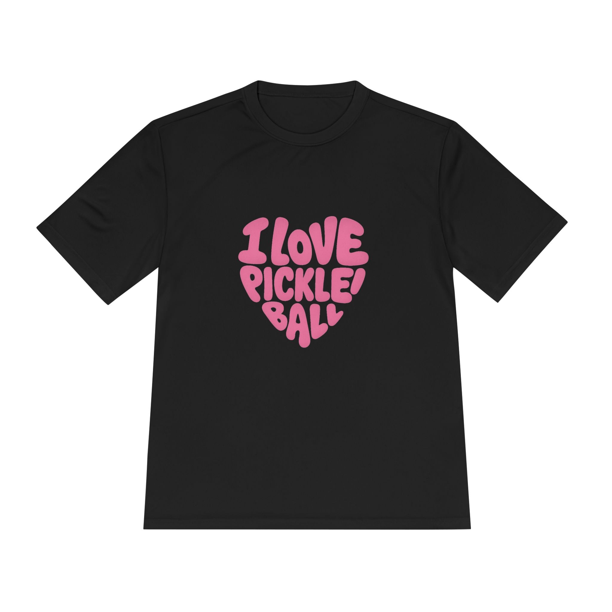 I Love Pickleball Shirt | Fun Retro Design | Lightweight Quick | Dry Athletic Tee for Pickleball Lovers | 5 colors - 100% polyester