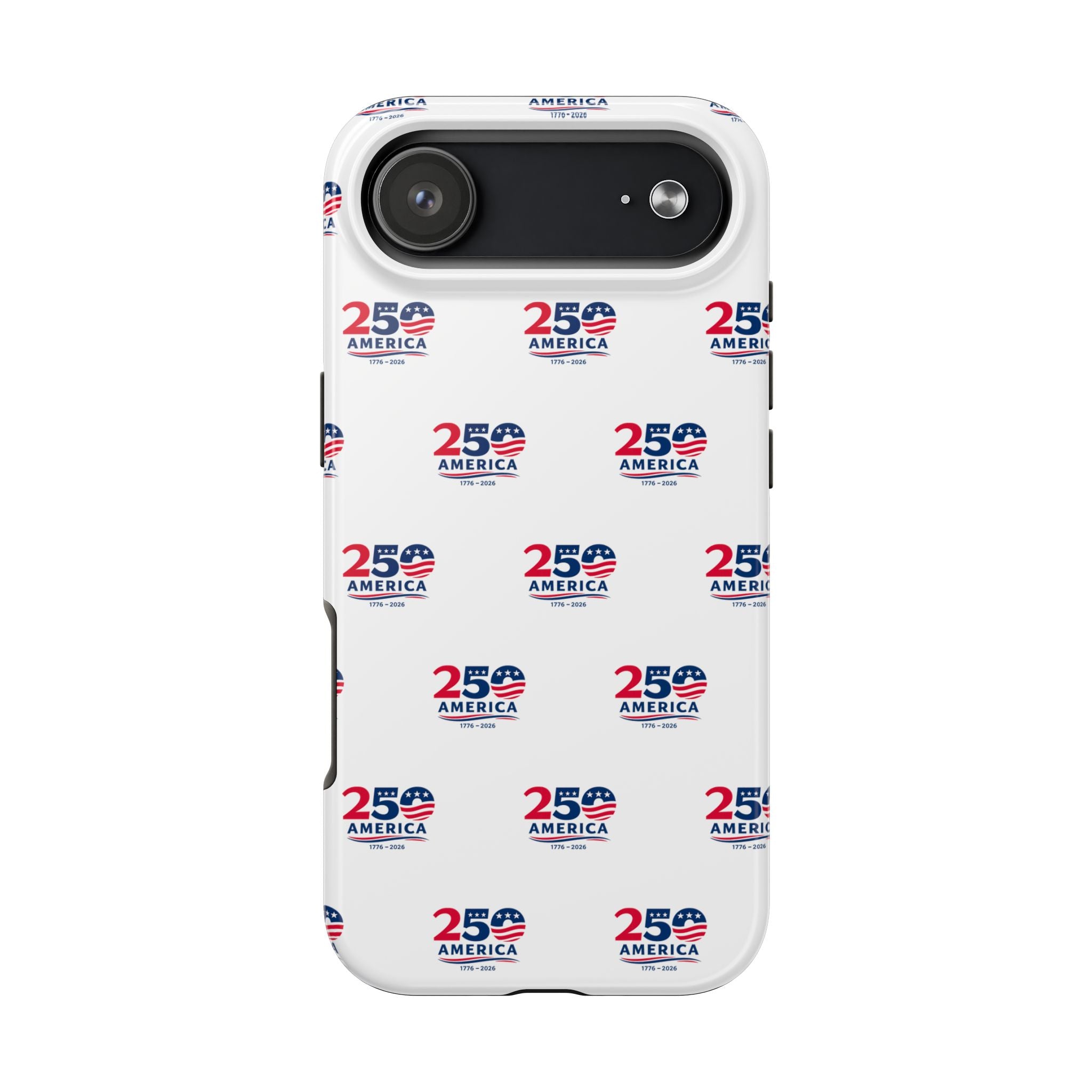 America 250 Tough Phone Case | Patriotic USA 1776-2026 iPhone Samsung Case | Glossy Protective Fourth of July Phone Cover